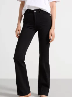 Jeans>Lindex Mira Curve Super Stretch Flared Jeans Black