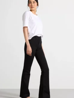 Jeans>Lindex Mira Curve Super Stretch Flared Jeans Black