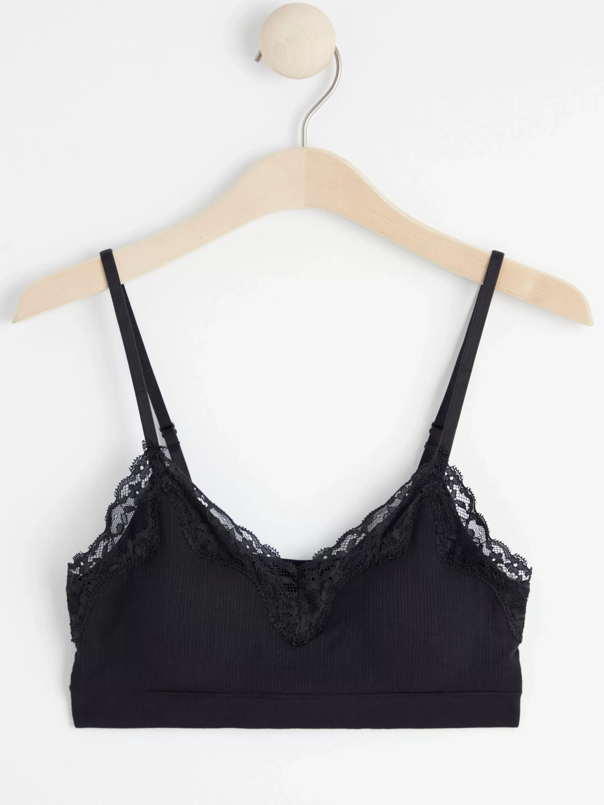 Bh>Lindex Mjuk Bh Med Spets Black