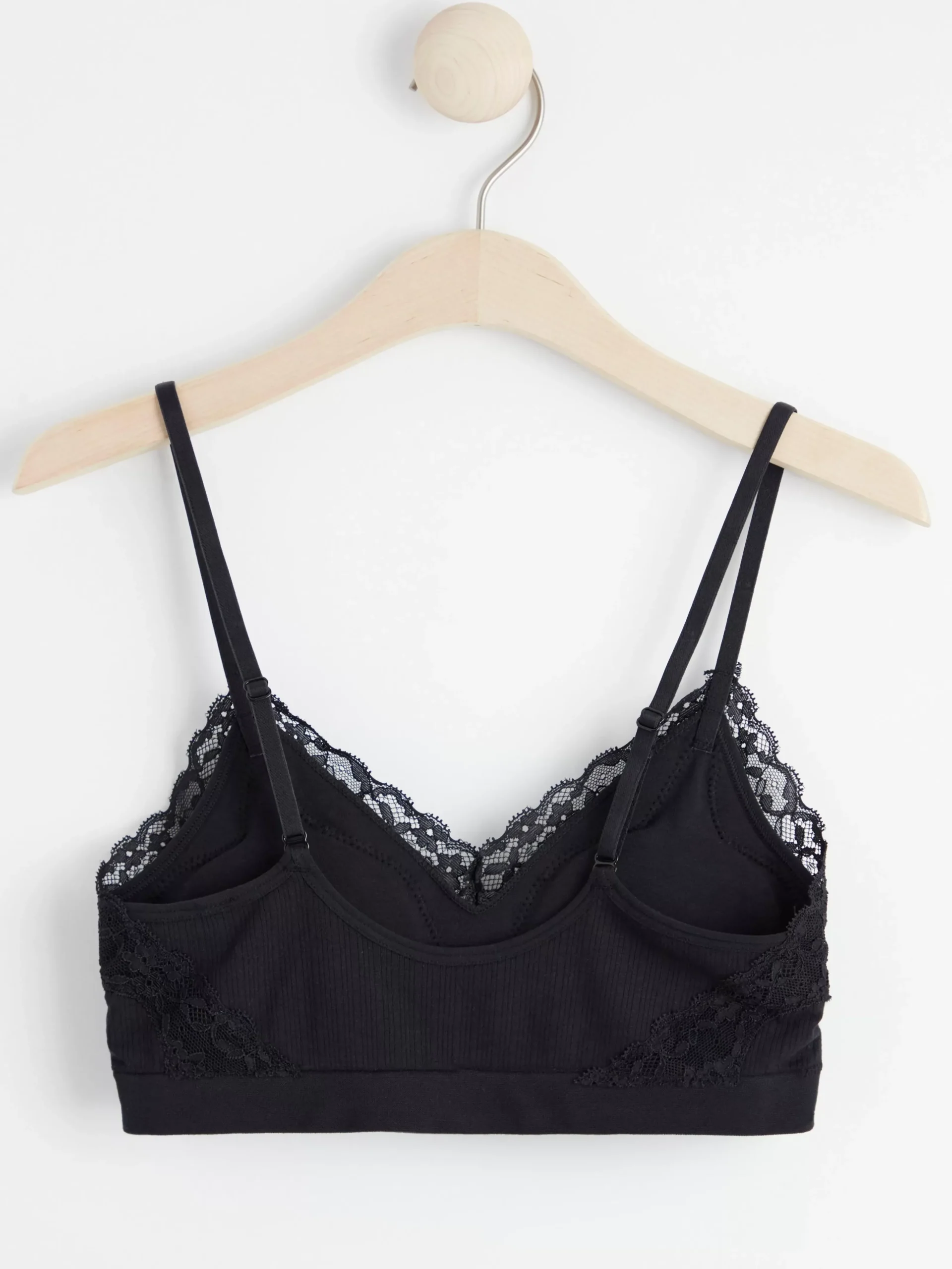 Bh>Lindex Mjuk Bh Med Spets Black