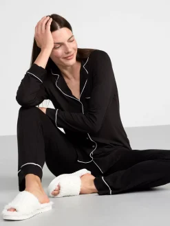 Nattplagg>Lindex Mjuk Pyjamasbyxa Black