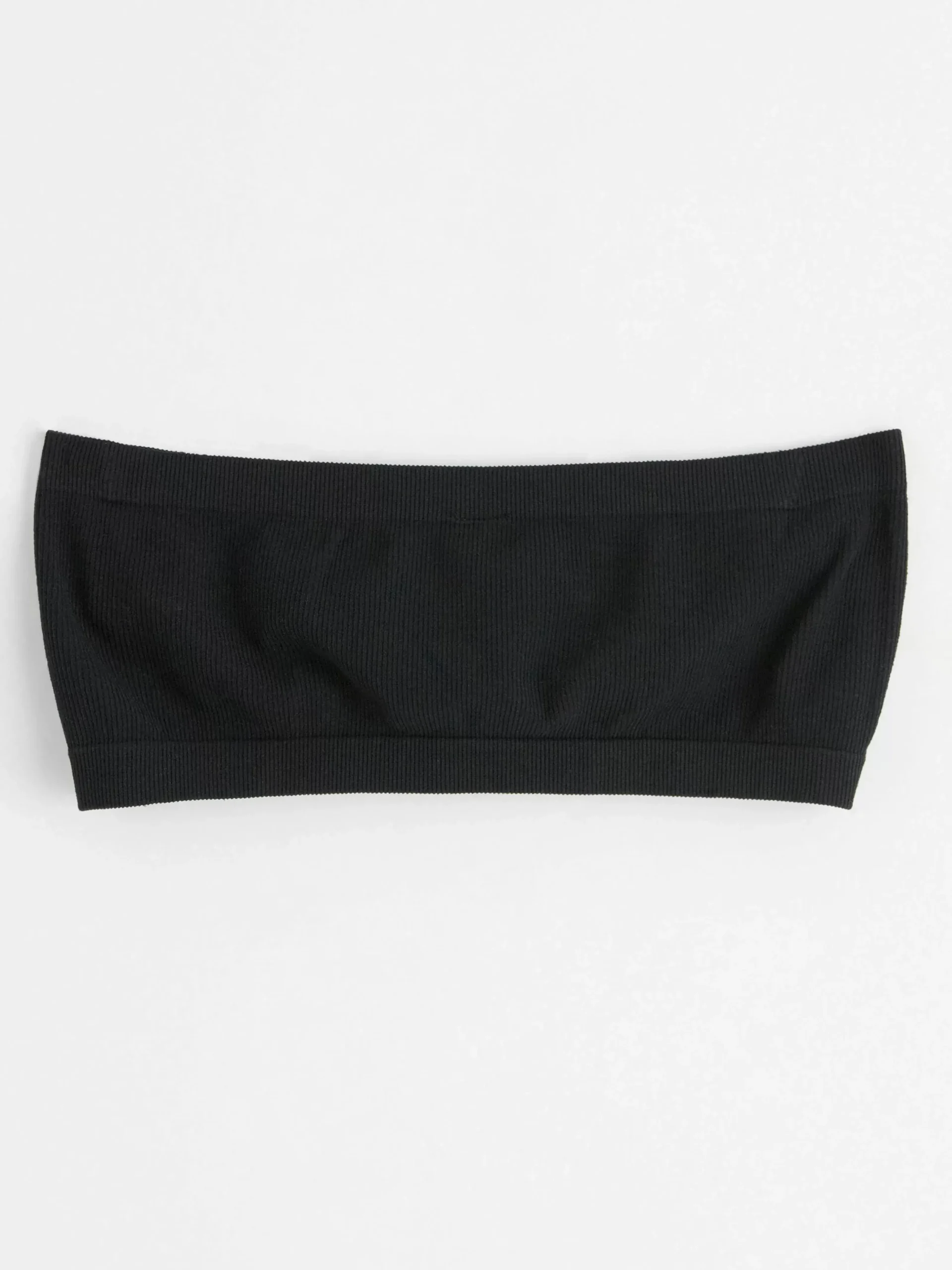 Bh>Lindex Mjuk Seamless Ribbad Bandeau Bh Black