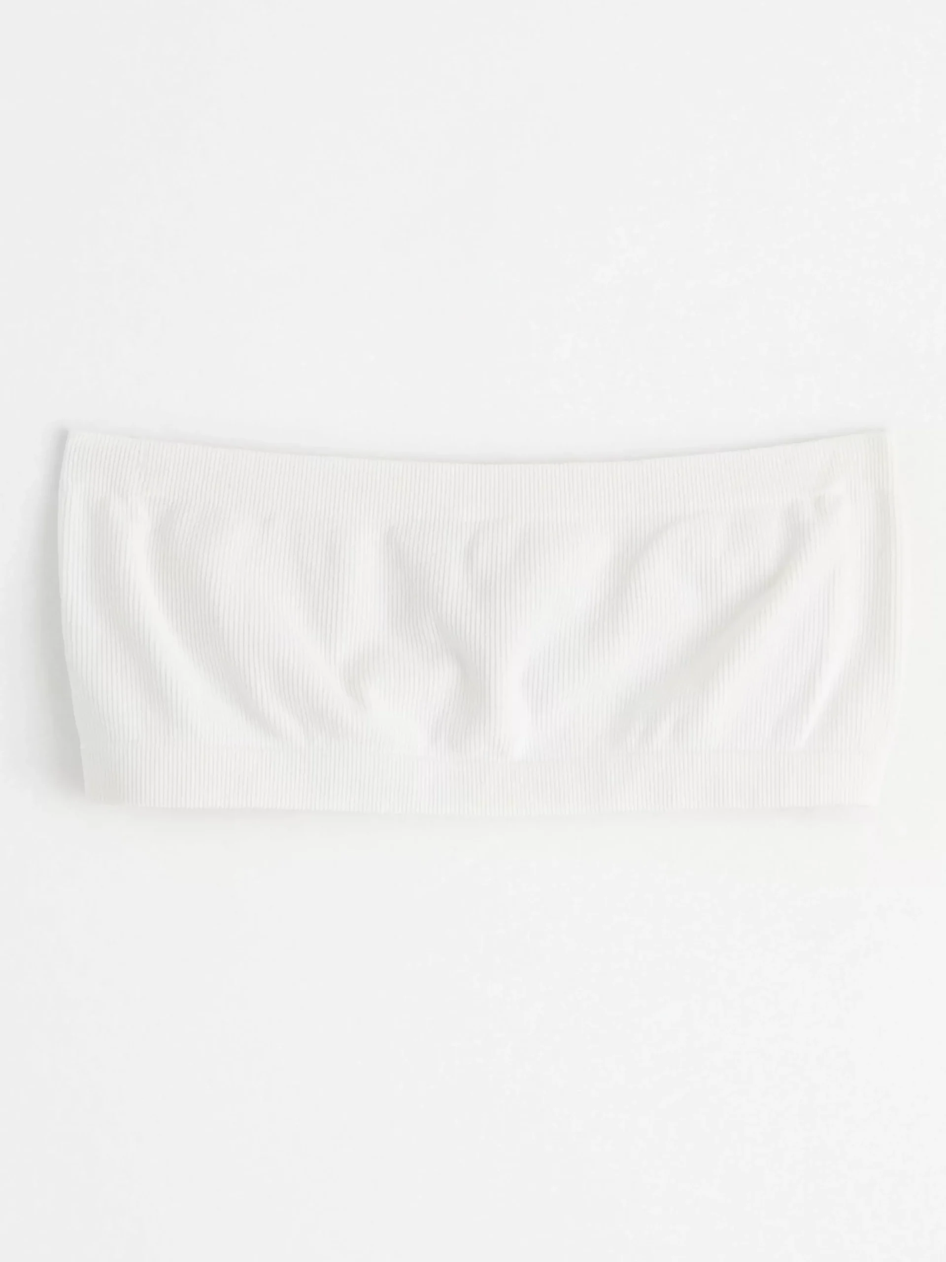 Bh>Lindex Mjuk Seamless Ribbad Bandeau Bh White