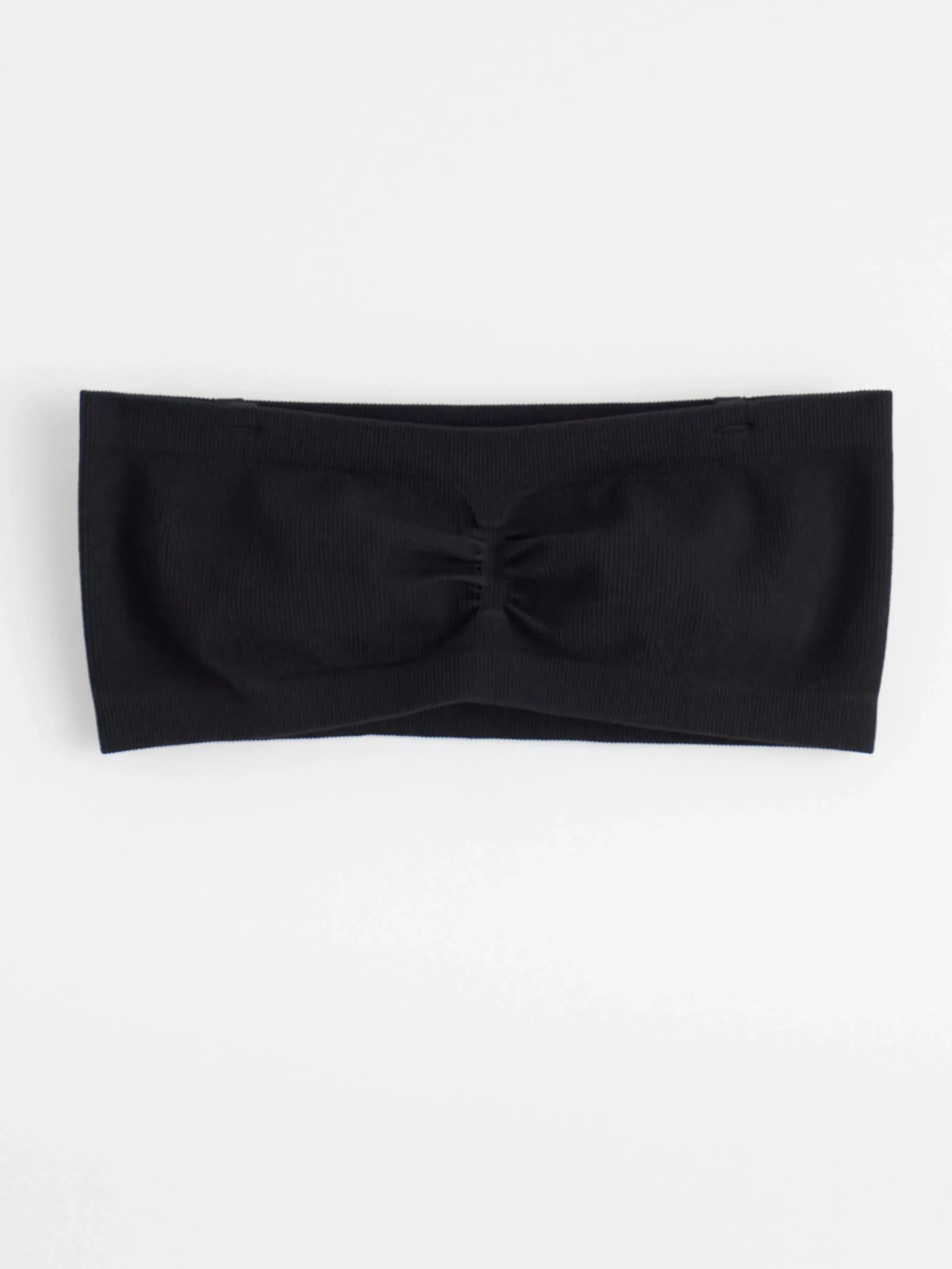 Bh>Lindex Mjuk Seamless Ribbad Bandeau Bh Black