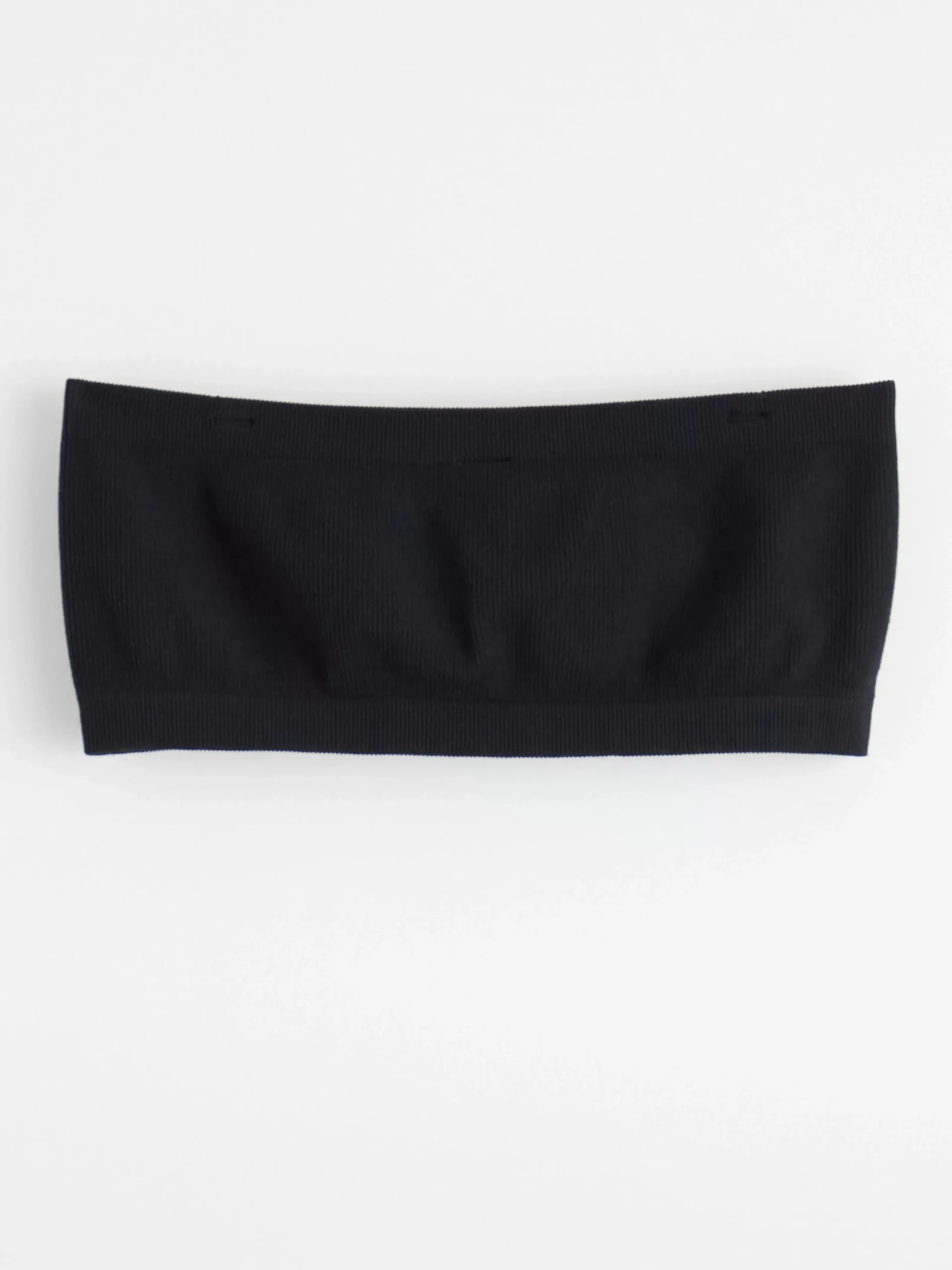 Bh>Lindex Mjuk Seamless Ribbad Bandeau Bh Black