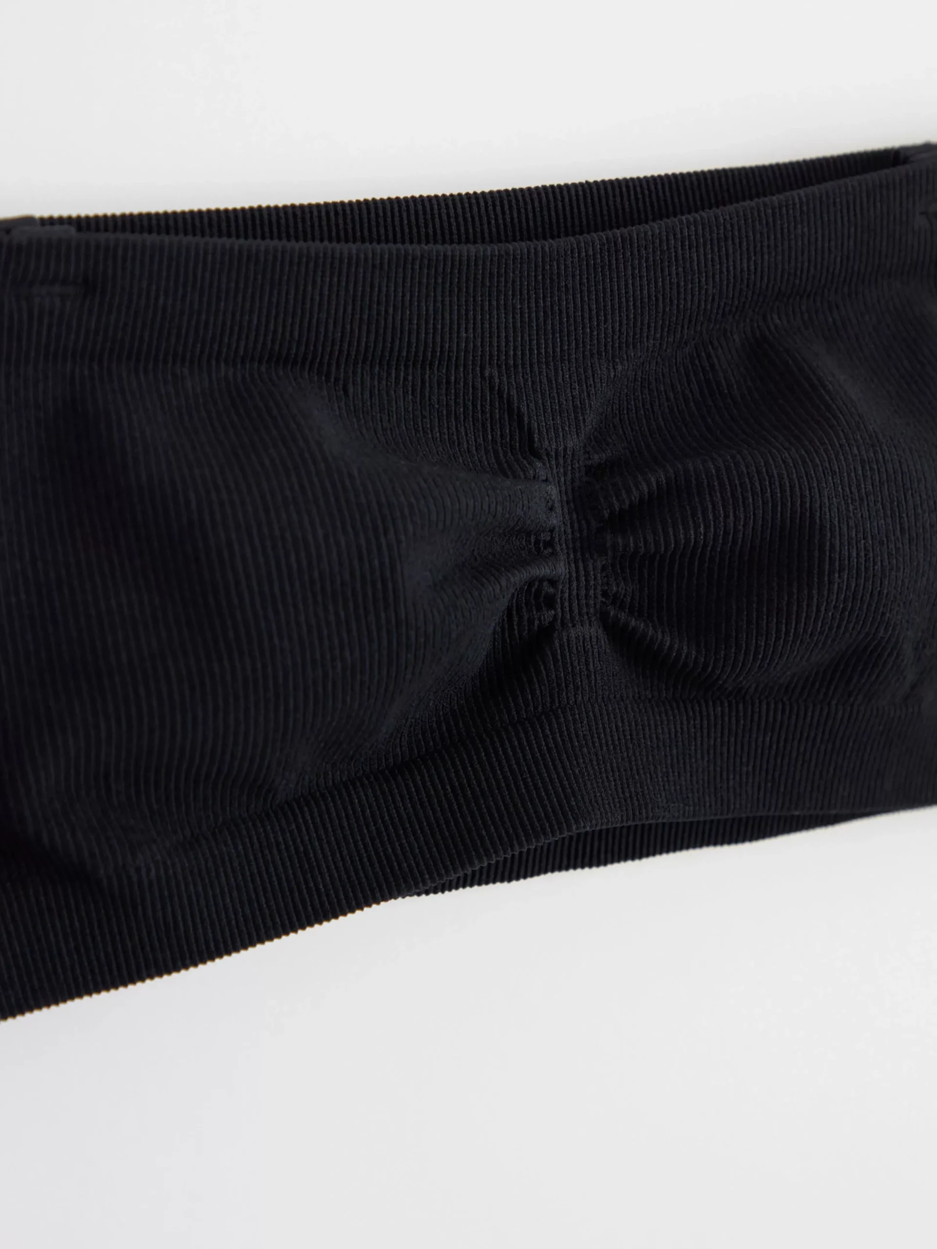 Bh>Lindex Mjuk Seamless Ribbad Bandeau Bh Black