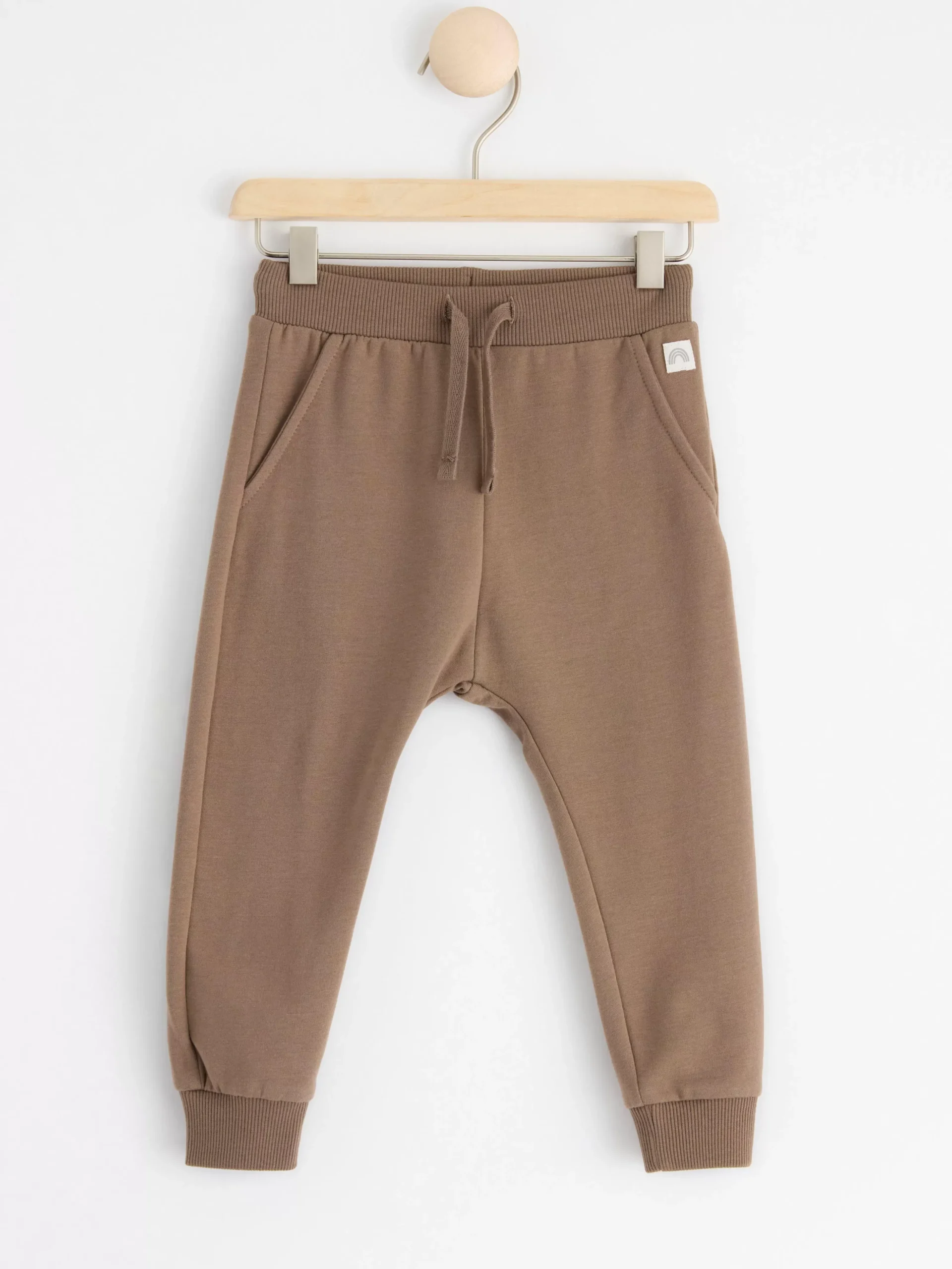 Byxor & Leggings>Lindex Mjukisbyxor Med Borstad Insida Dark Khaki
