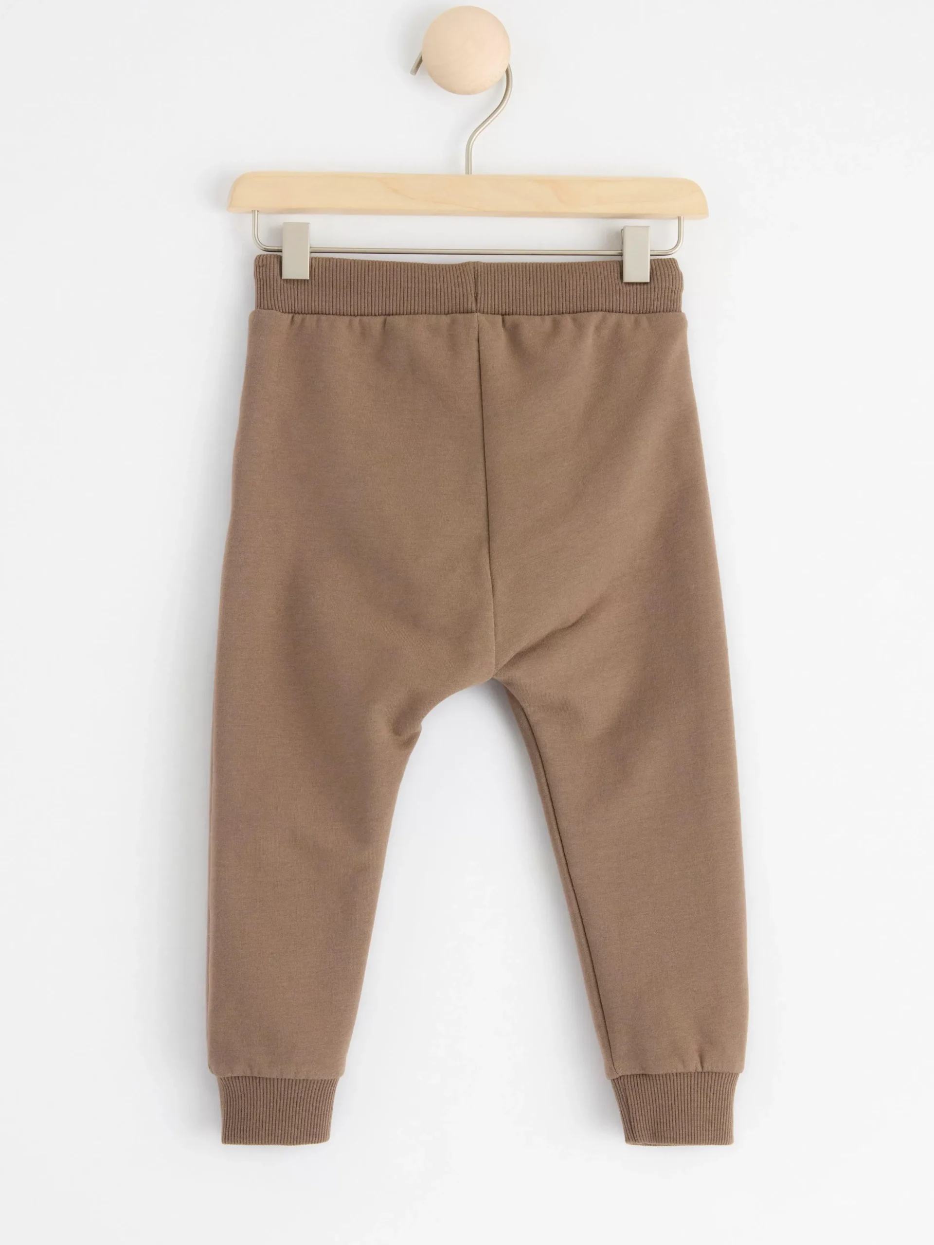 Byxor & Leggings>Lindex Mjukisbyxor Med Borstad Insida Dark Khaki