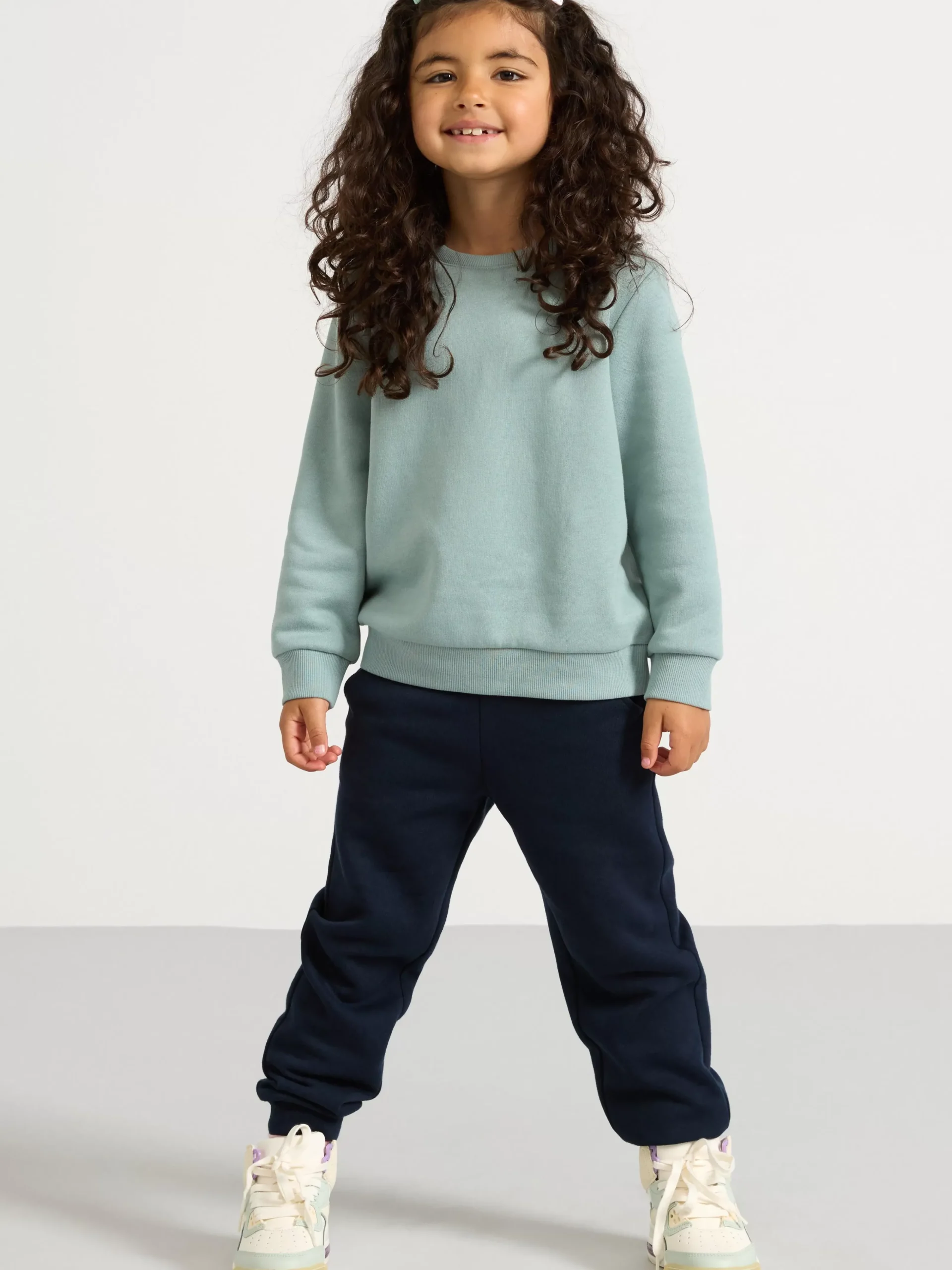 Byxor & Leggings>Lindex Mjukisbyxor Med Borstad Insida Dark Navy