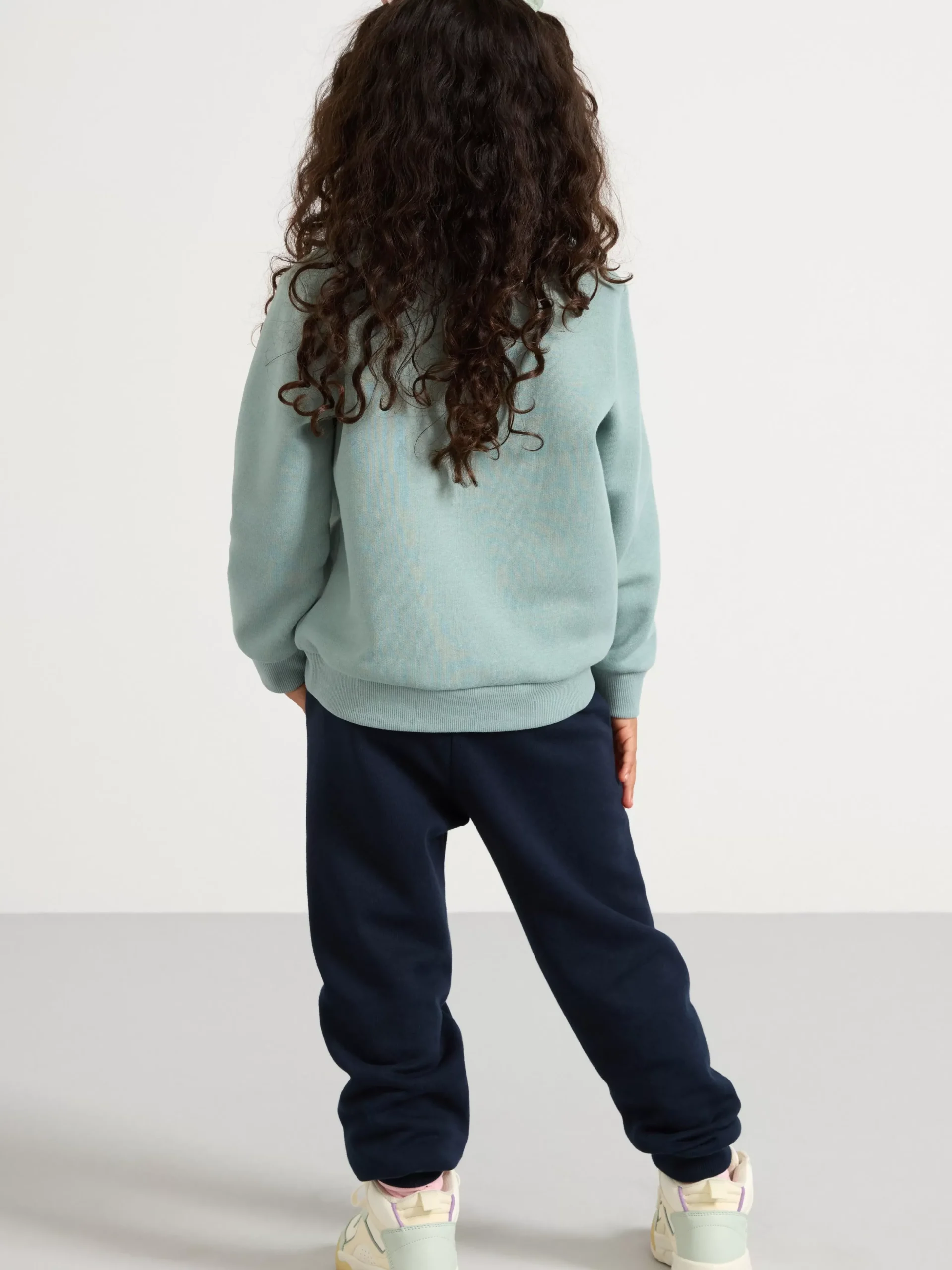 Byxor & Leggings>Lindex Mjukisbyxor Med Borstad Insida Dark Navy