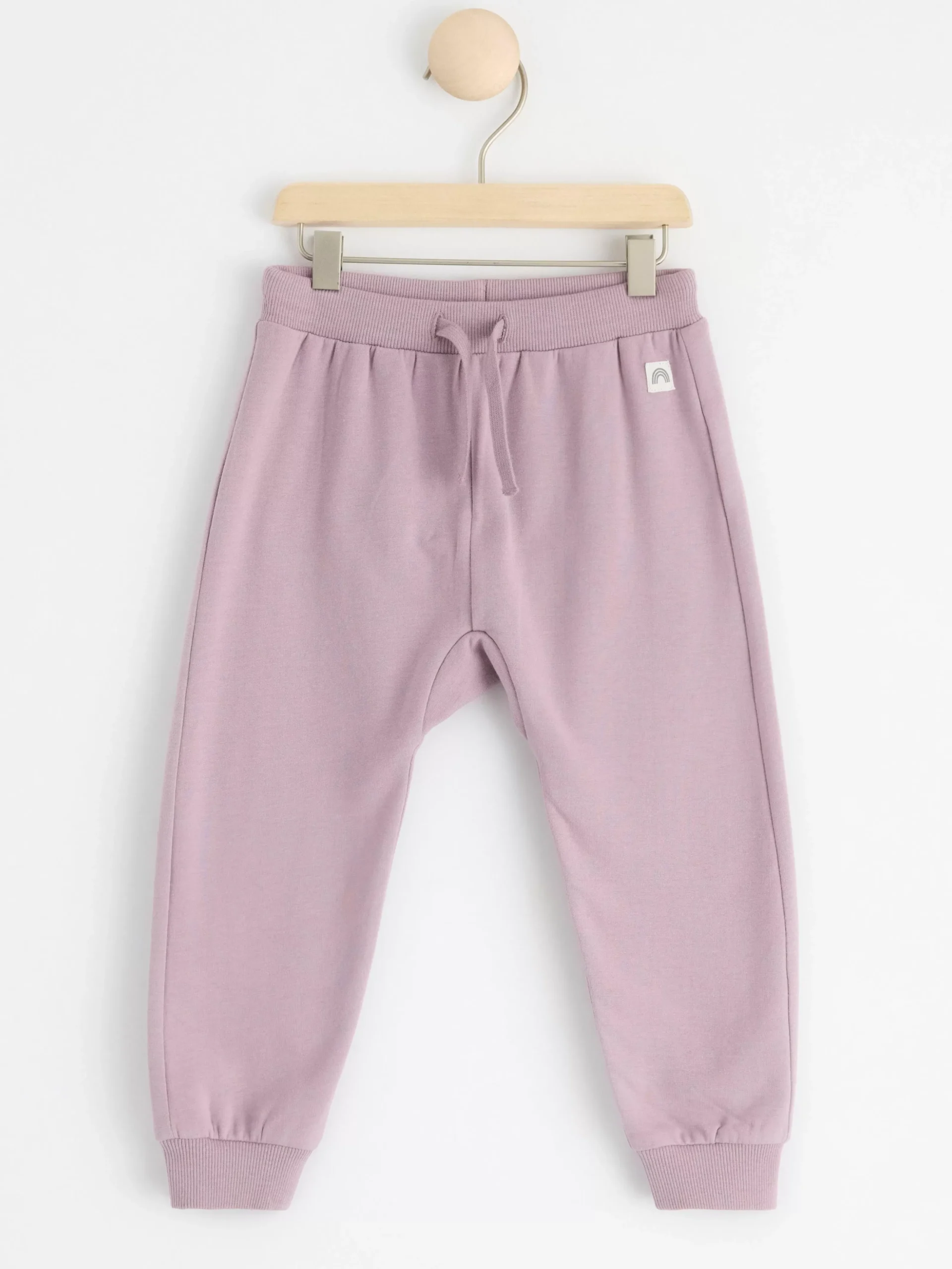 Byxor & Leggings>Lindex Mjukisbyxor Med Borstad Insida Och Applikation Baktill Light Dusty Lilac
