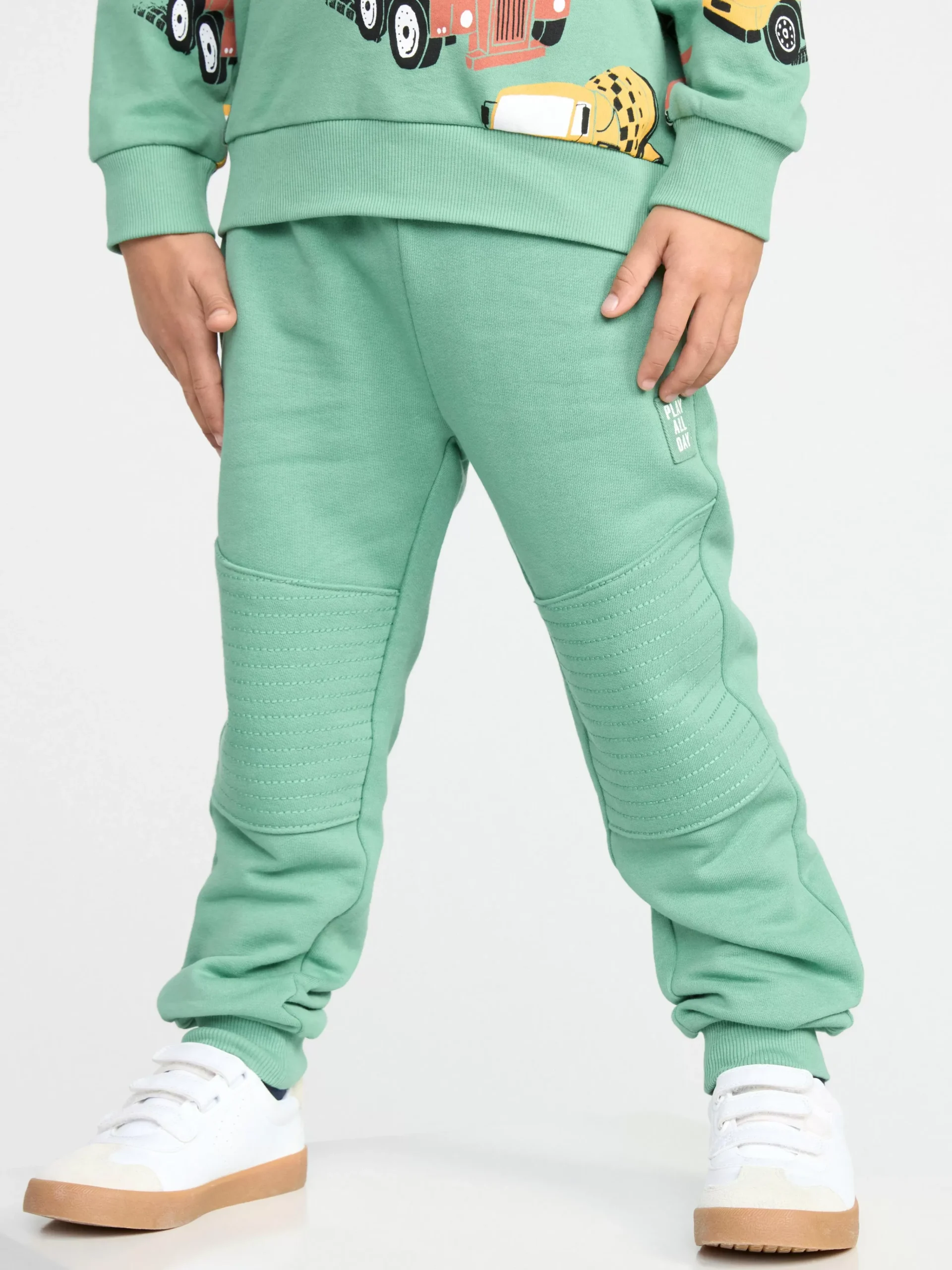 Byxor & Leggings>Lindex Mjukisbyxor Med Forstarkt Kna Dusty Green