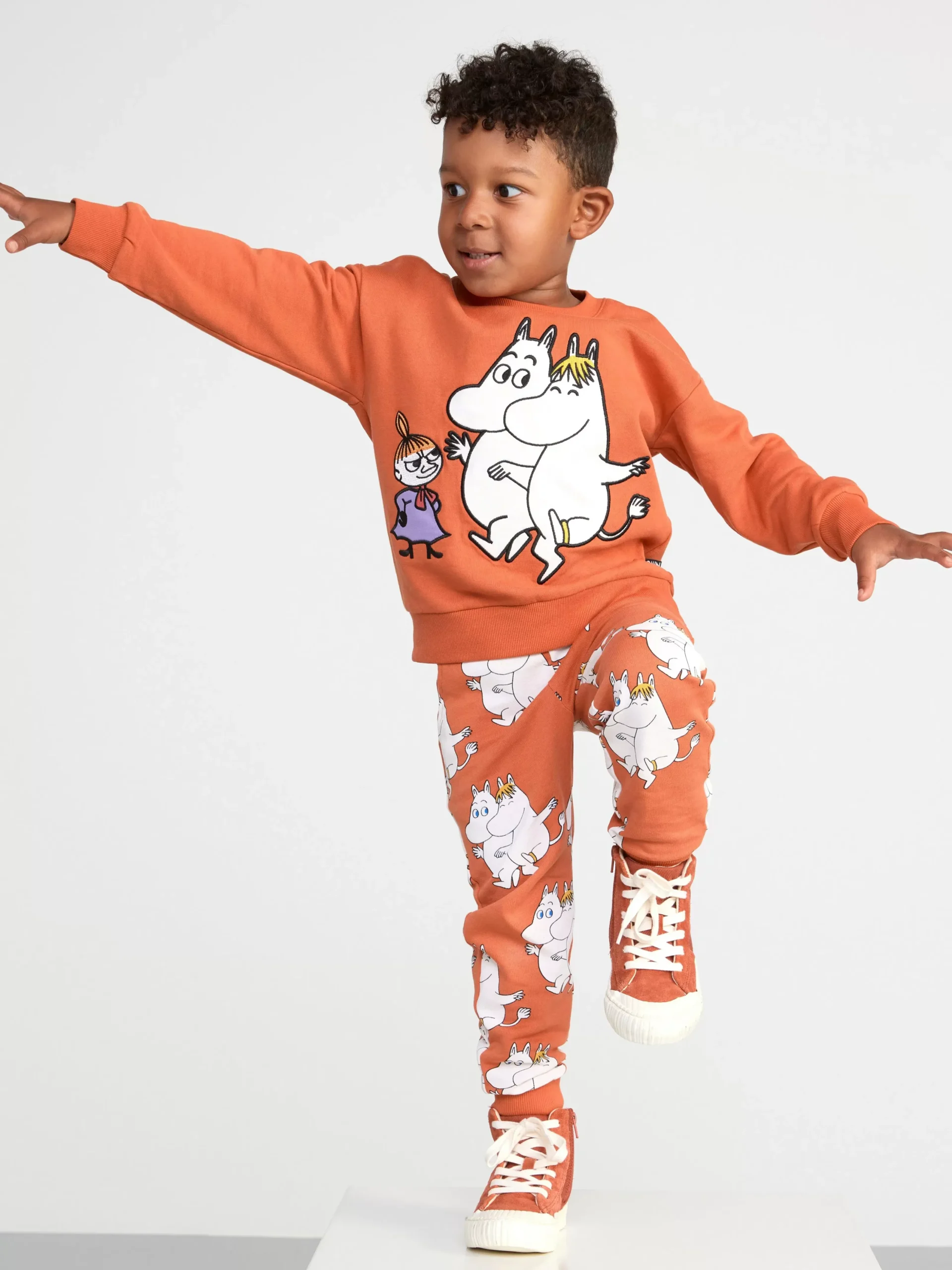 Byxor & Leggings>Lindex Mjukisbyxor Med Mumin Dusty Orange