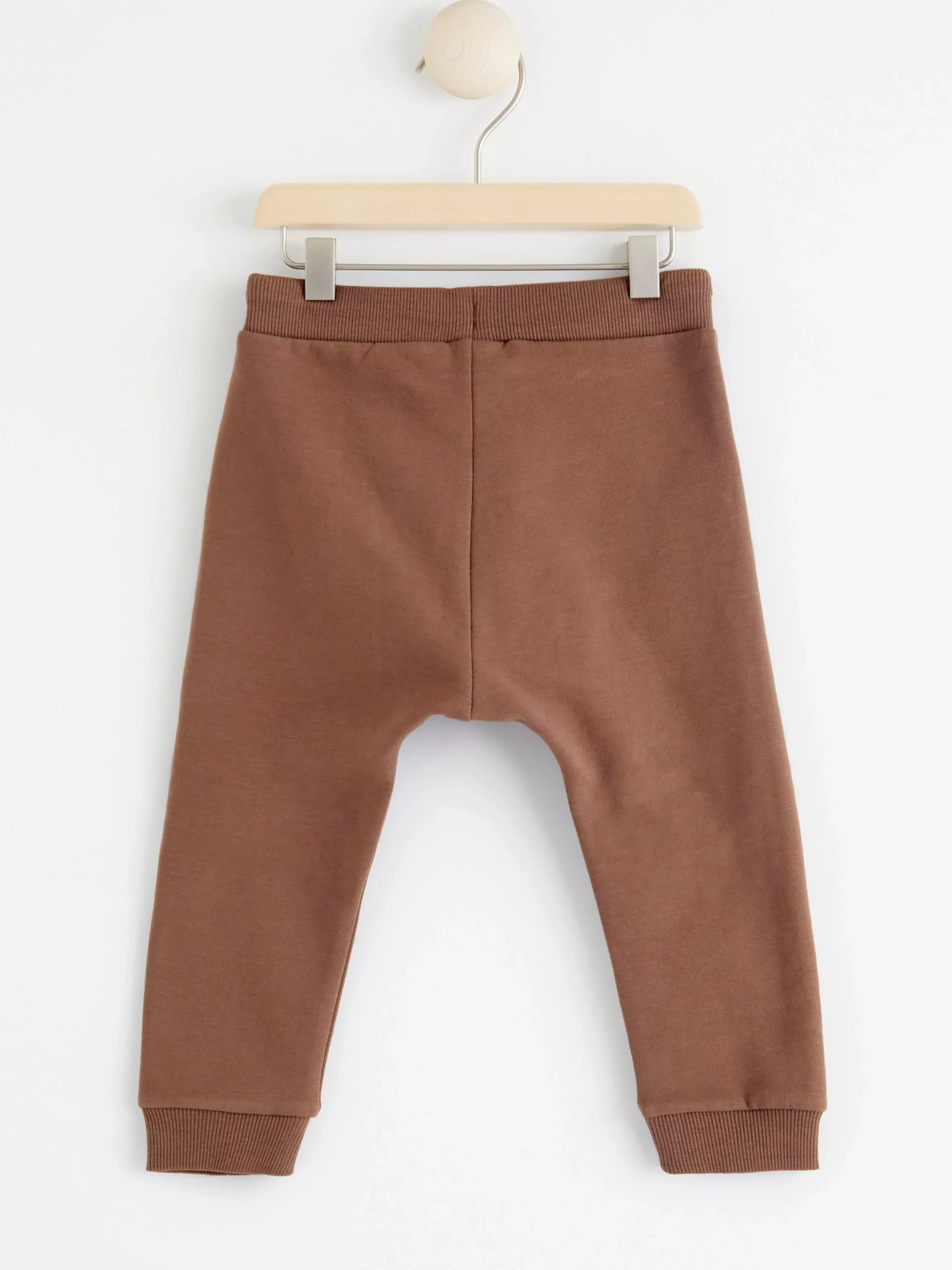 Byxor & Leggings>Lindex Mjukisbyxor Med Runda Knalappar Brown