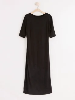 Klänningar>Lindex Mom Amningsklanning I Trika Black