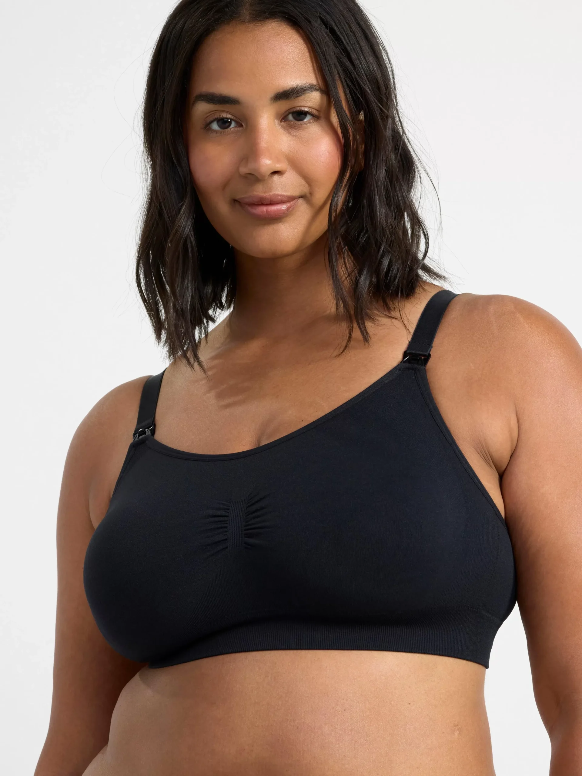 Bh>Lindex Mom Full Cup Seamless Amnings Bh Black