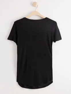 Toppar & T-Shirts>Lindex Mom Kortarmad T-Shirt Black