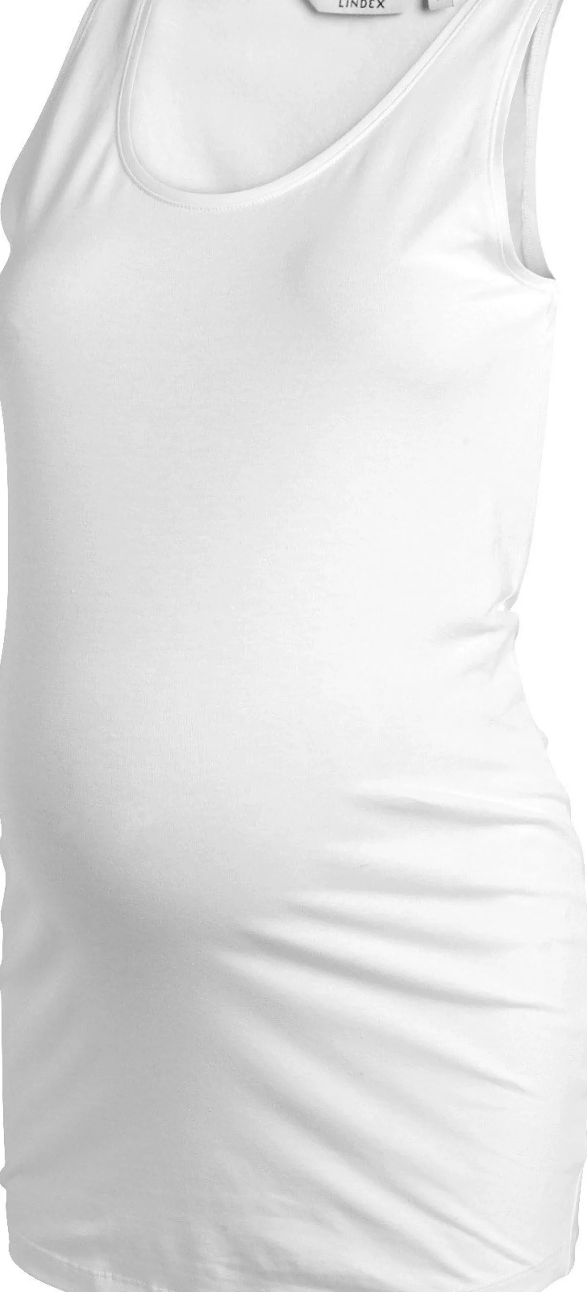 Toppar & T-Shirts>Lindex Mom Linne White
