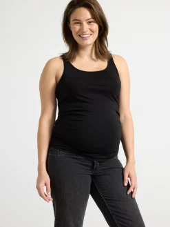 Toppar & T-Shirts>Lindex Mom Linne Black
