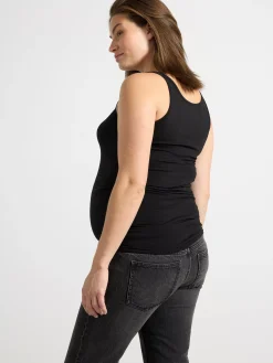 Toppar & T-Shirts>Lindex Mom Linne Black