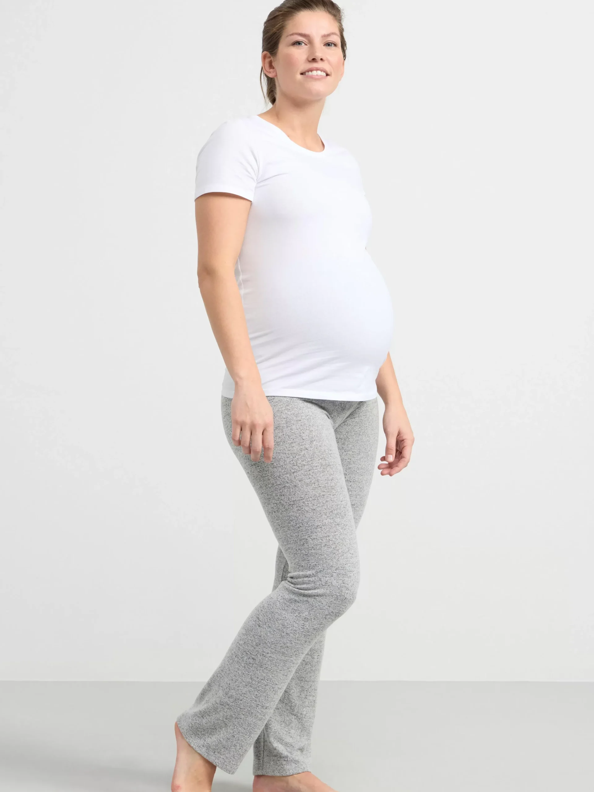 Nattplagg>Lindex Mom Mjuk Pyjamasbyxa Grey Melange