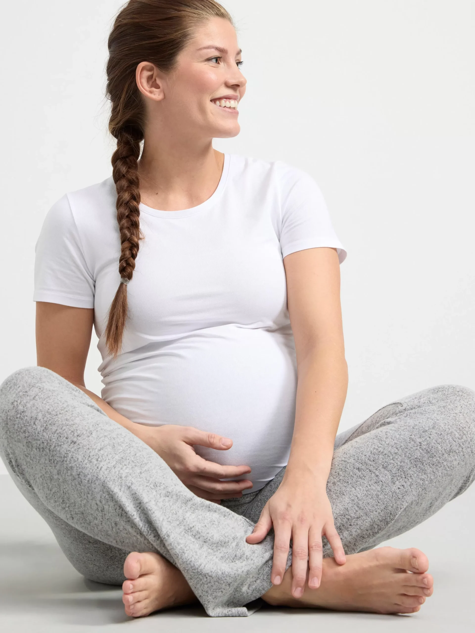 Nattplagg>Lindex Mom Mjuk Pyjamasbyxa Grey Melange