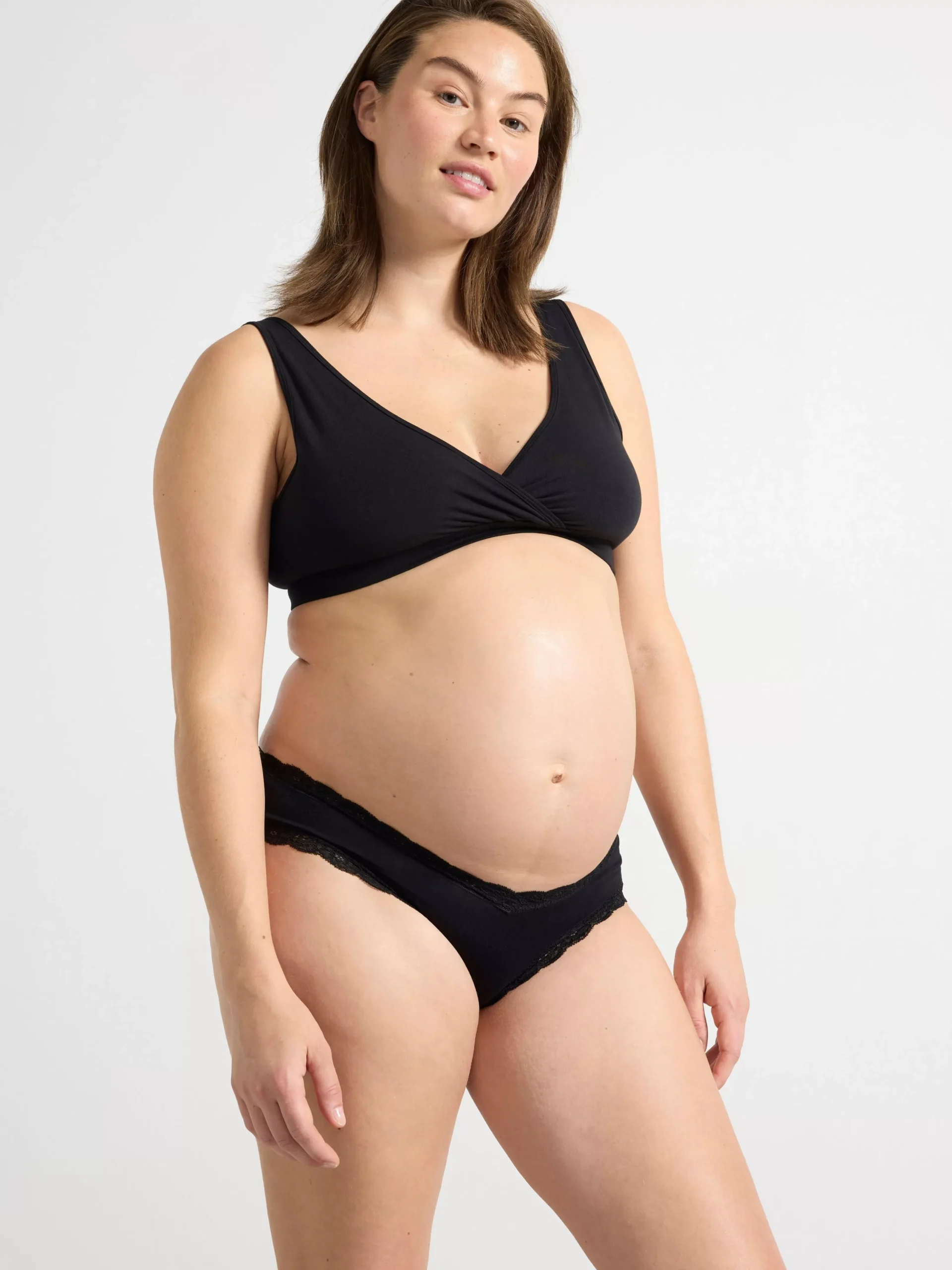 Mammaunderkläder>Lindex Mom 3-Pack Brazilian Trosa Med Lag Midja Dusty Pink