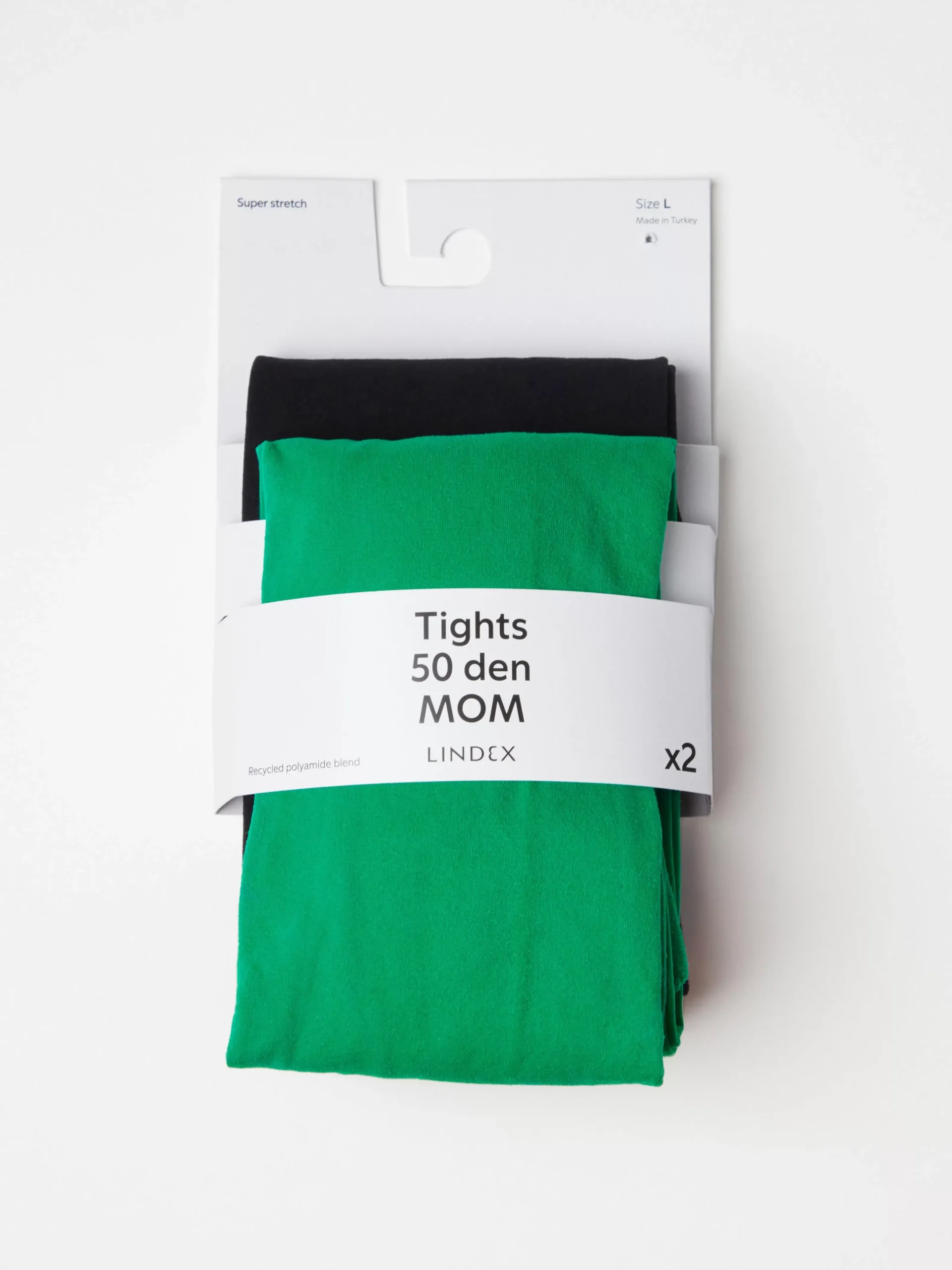 Mammaunderkläder>Lindex Mom 2-Pack Matta Strumpbyxor 50 Denier Green