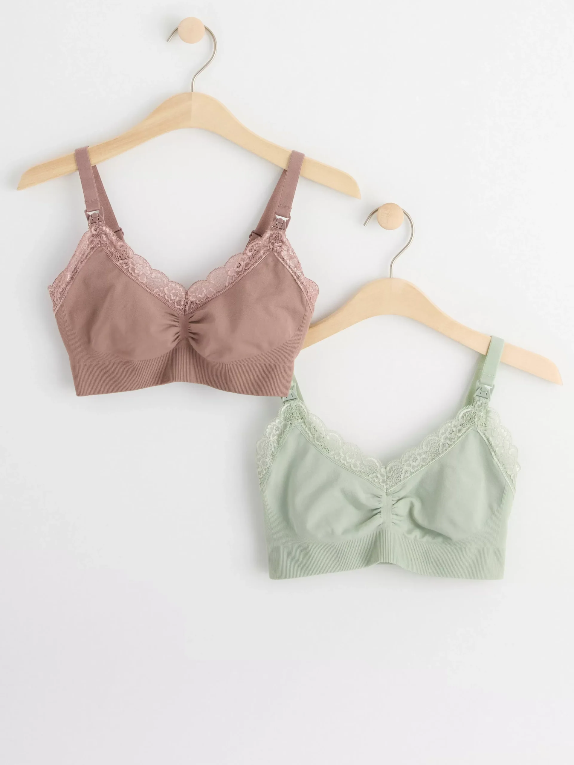 Bh>Lindex Mom 2-Pack Seamless Amnings Bh Light Dusty Lilac