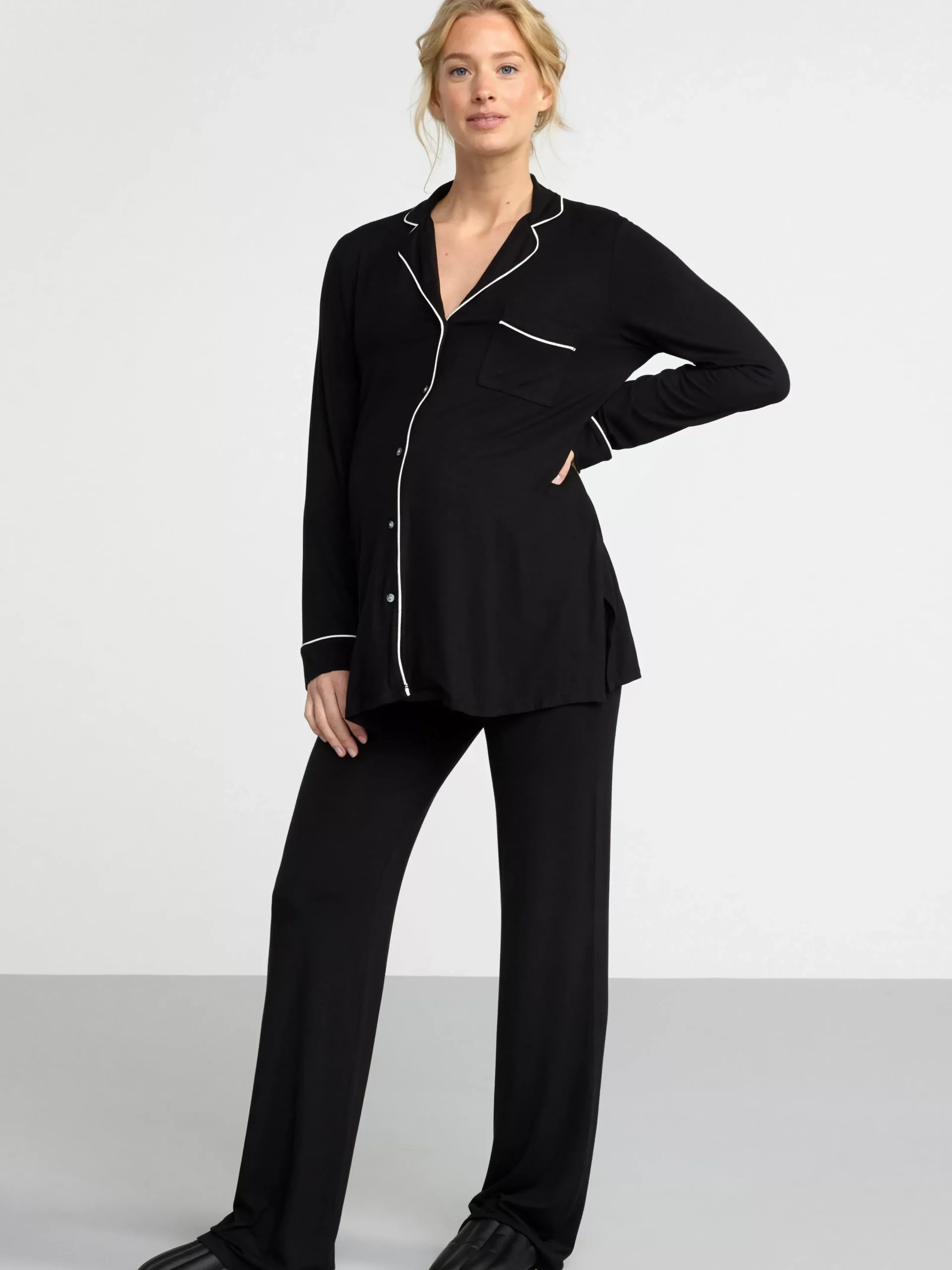 Nattplagg>Lindex Mom Pyjamasset Black