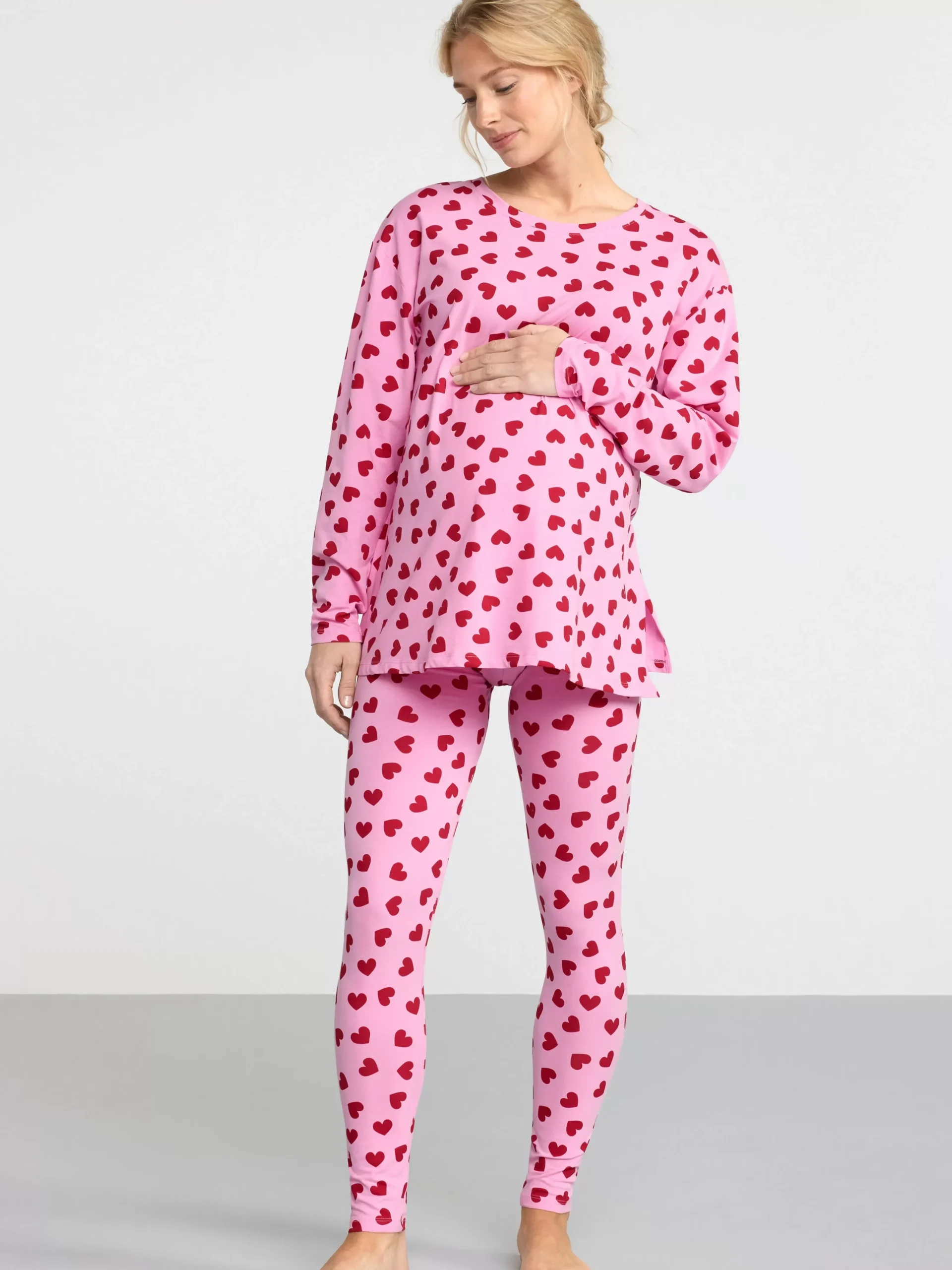 Nattplagg>Lindex Mom Pyjamasset Light Pink