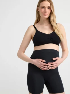 Trosor>Lindex Mom Seamless Biker Trosa Black
