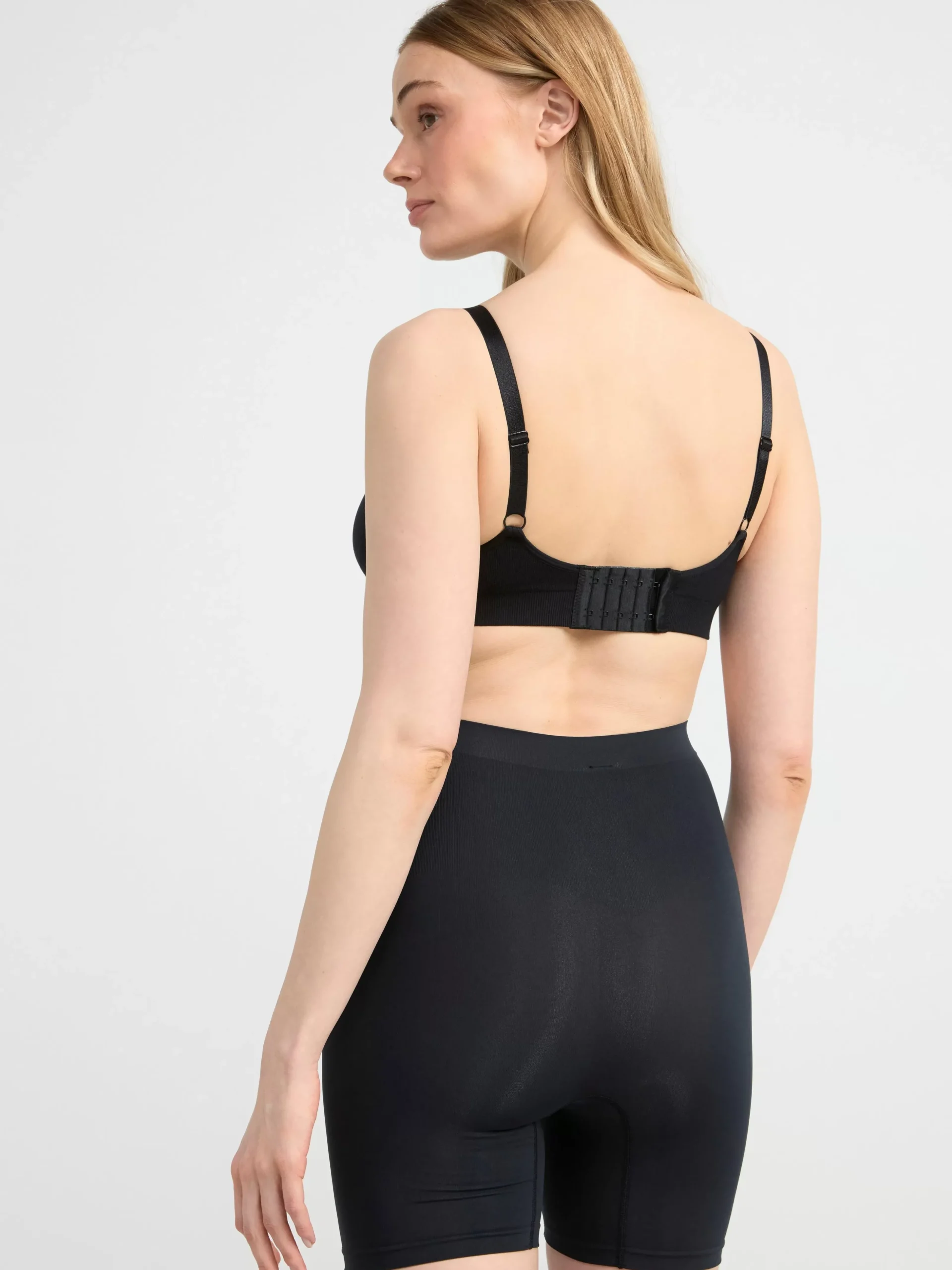 Trosor>Lindex Mom Seamless Biker Trosa Black