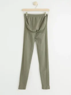 Träningskläder>Lindex Mom Seamless Traningstights Dark Green
