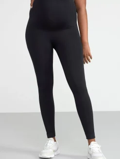 Träningskläder>Lindex Mom Seamless Traningstights Black