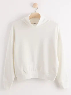 Toppar & T-Shirts>Lindex Mom Sweatshirt Med Halvpolo Light Dusty White