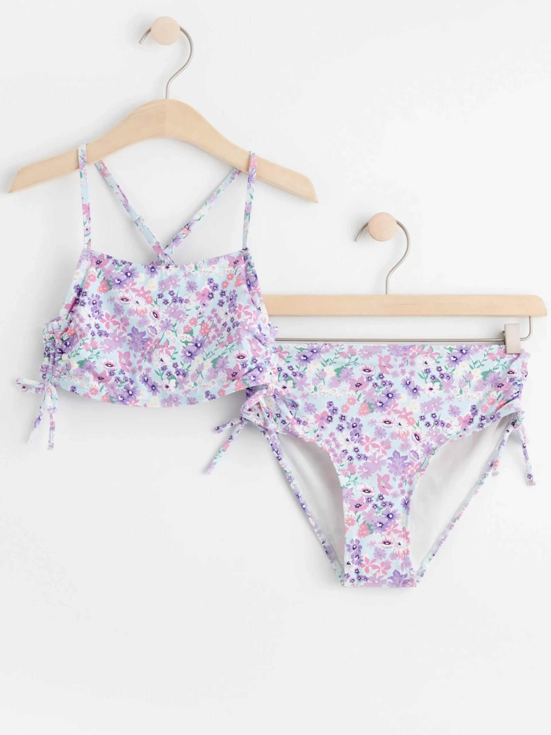 Badkläder & Uv>Lindex Monstrad Bikini Med Dragsko Light Blue