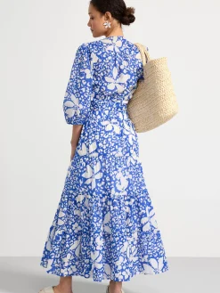 Kjolar>Lindex Monstrad Bomullskjol Blue