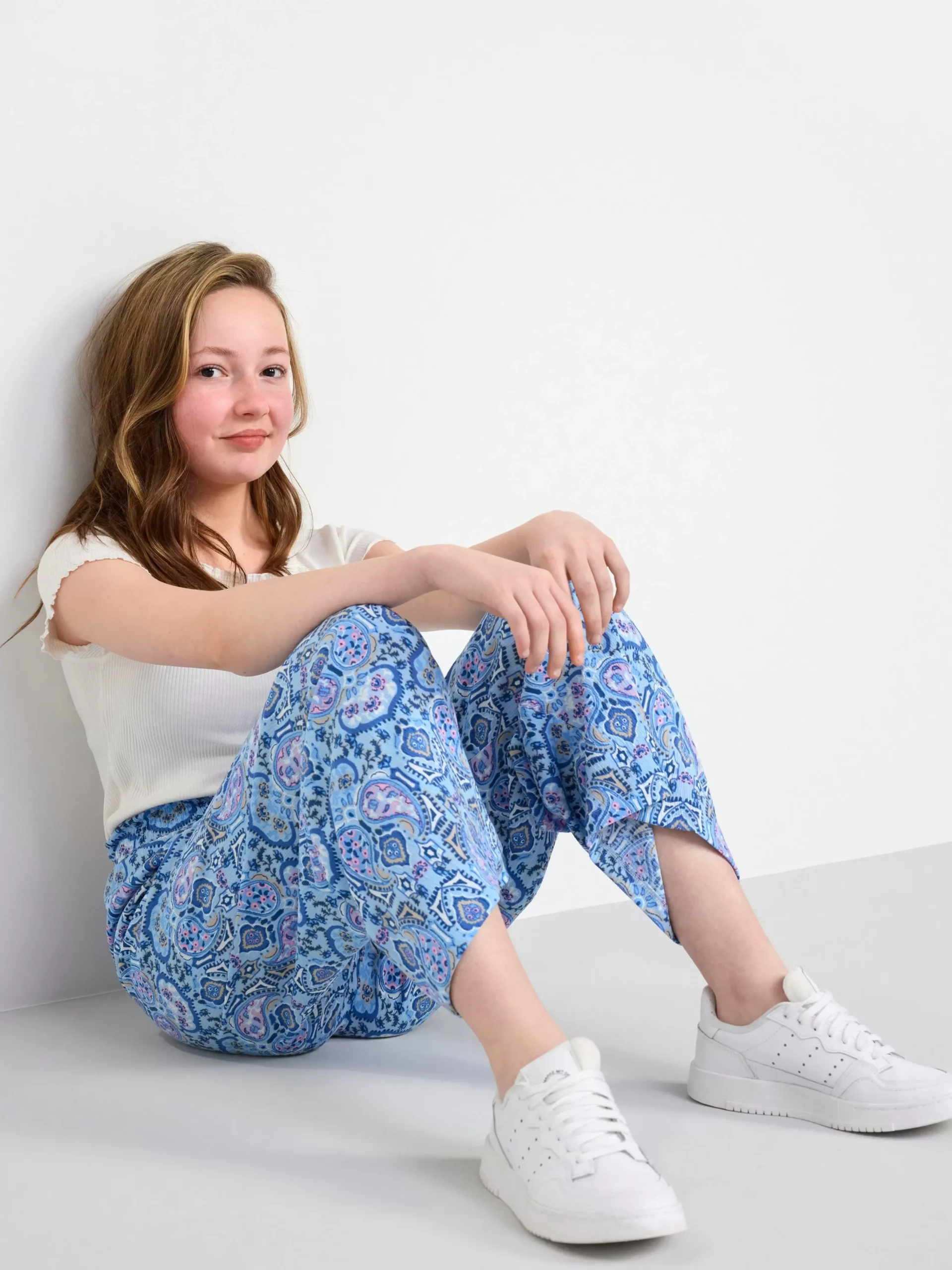 Byxor & Leggings>Lindex Monstrad Byxa Light Blue