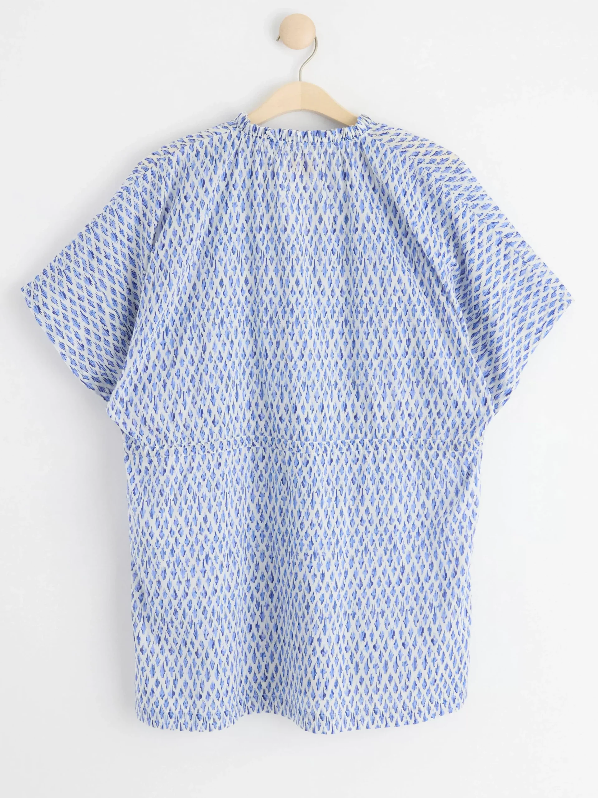 Blusar & Skjortor>Lindex Monstrad Kortarmad Tunika Chambray Blue
