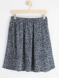 Kjolar>Lindex Monstrad Minikjol Navy