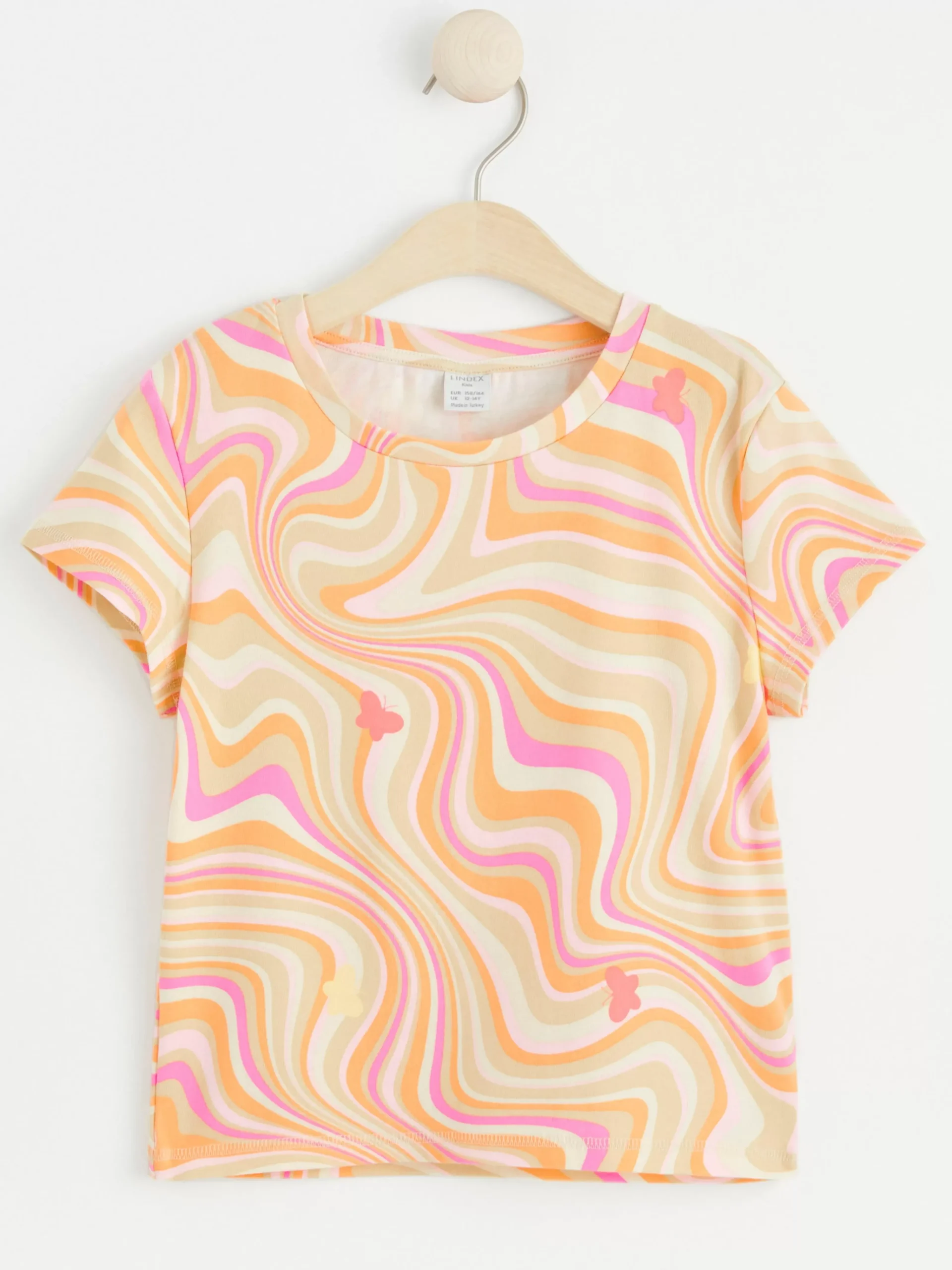 Toppar & T-Shirts>Lindex Monstrad T-Shirt Beige