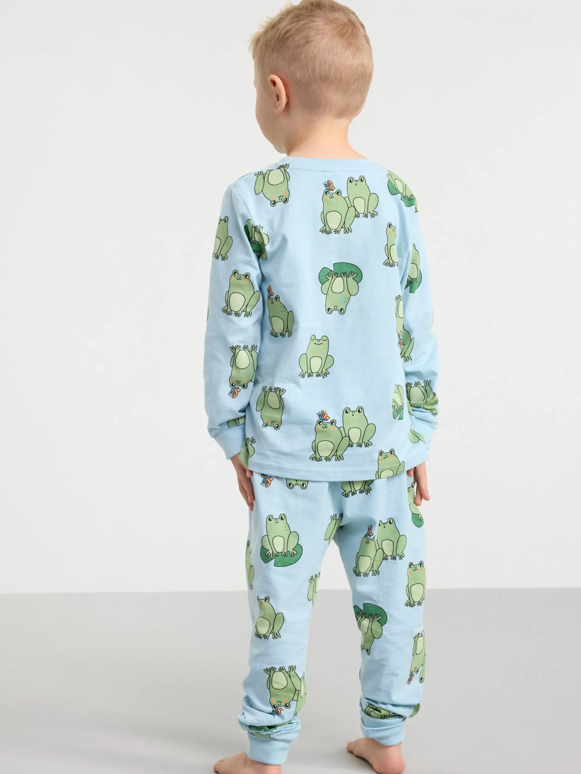 Nattplagg>Lindex Monstrat Pyjamasset Light Blue