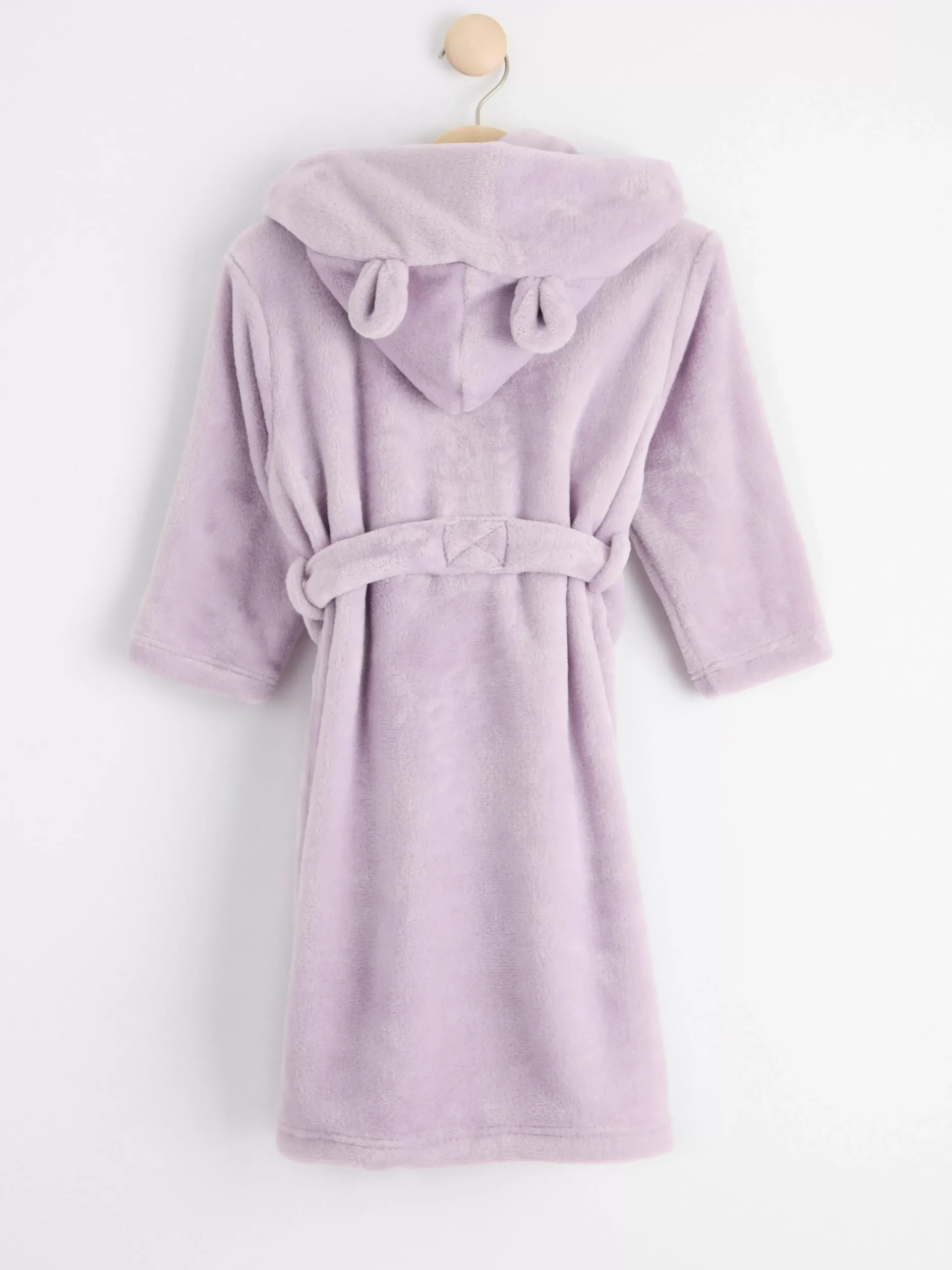 Nattplagg>Lindex Morgonrock I Fleece Med Oron Lilac