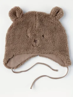 Accessoarer>Lindex Mossa I Pile Med Oron Och Broderi Dark Khaki