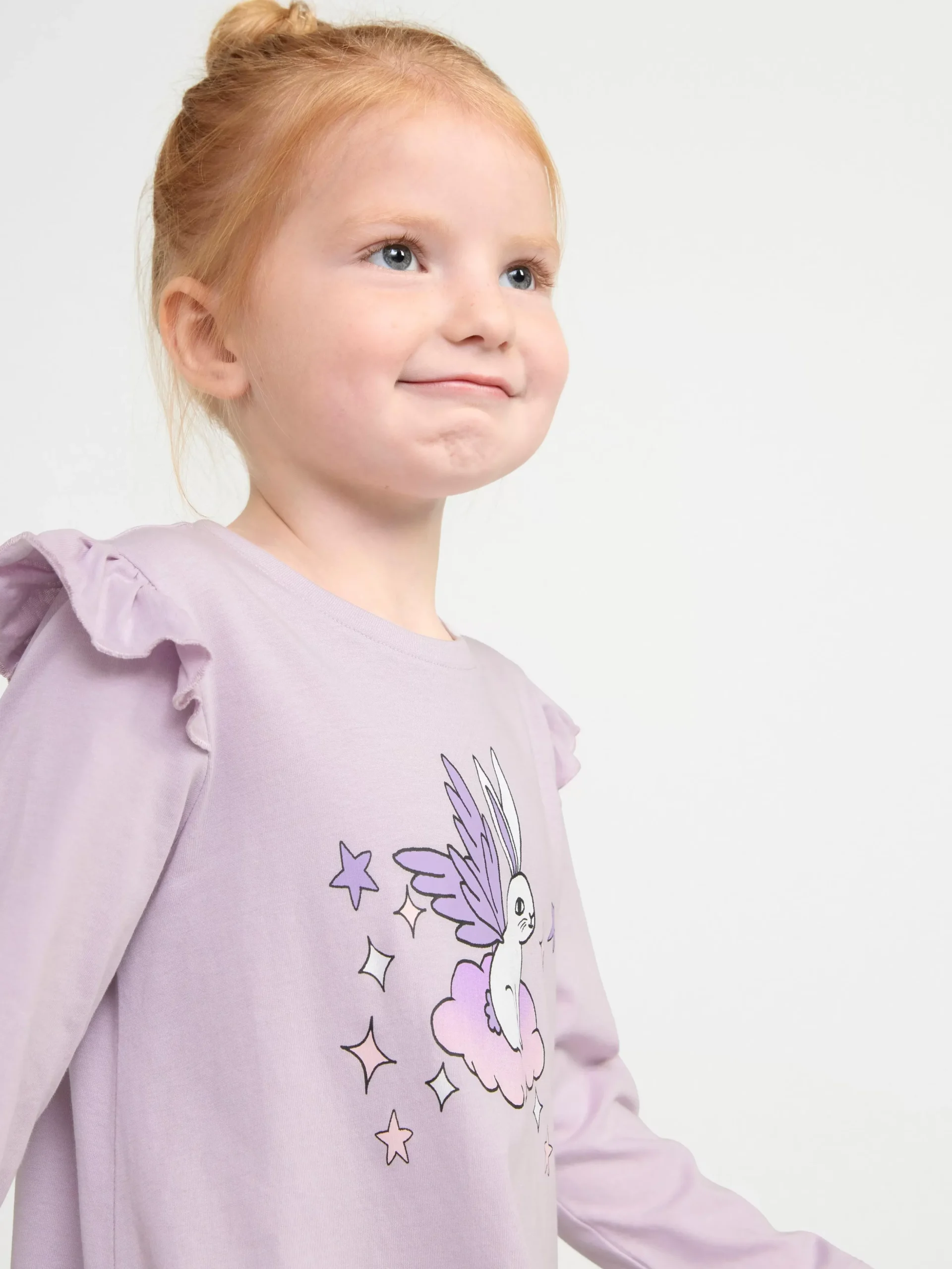 Nattplagg>Lindex Nattlinne Med Tryck Light Lilac