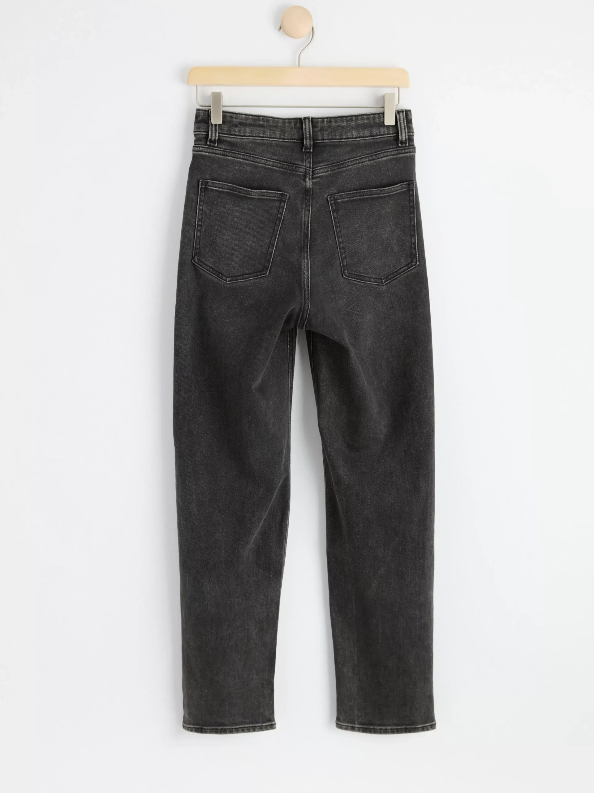 Jeans>Lindex Nea Croppade Raka Jeans Black
