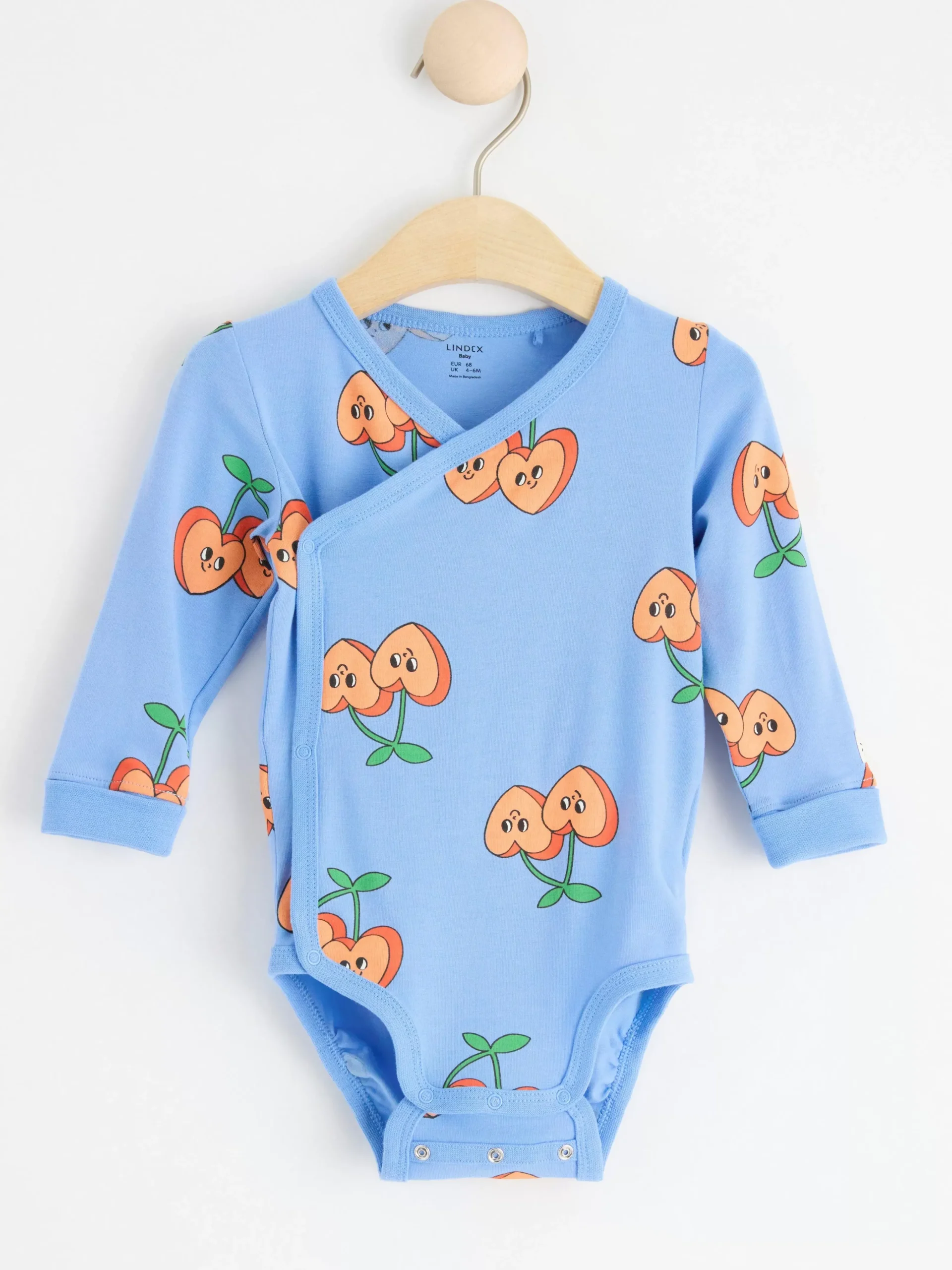 Bodies>Lindex Omlottbody Med Korsbarshjartan Light Blue