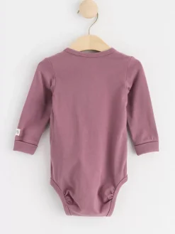 Bodies>Lindex Omlottbody Med Langa Armar Dusty Lilac
