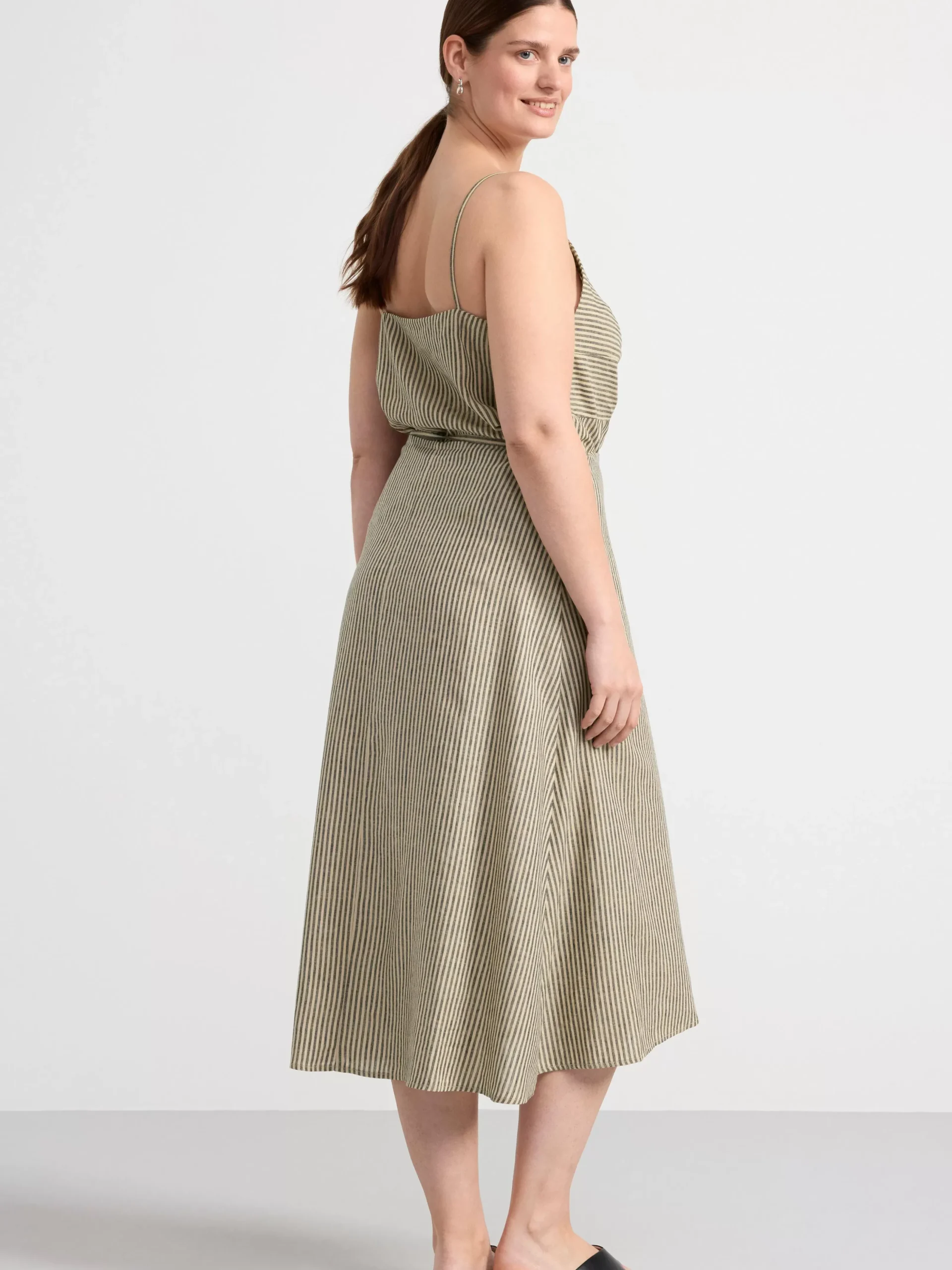 Kjolar>Lindex Omlottkjol I Linneblandning Beige
